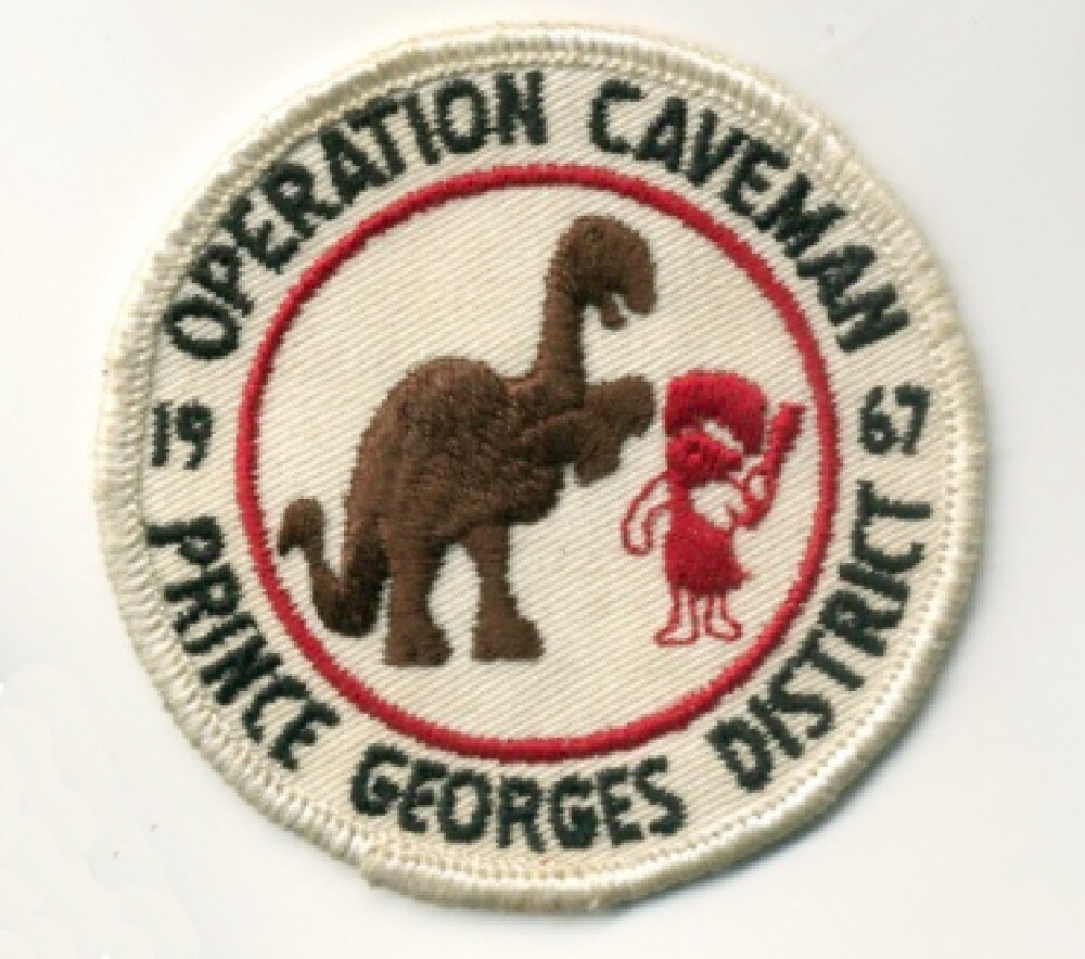 Prince George\'s District 1967 Operation Caveman Boy Scout Patch
