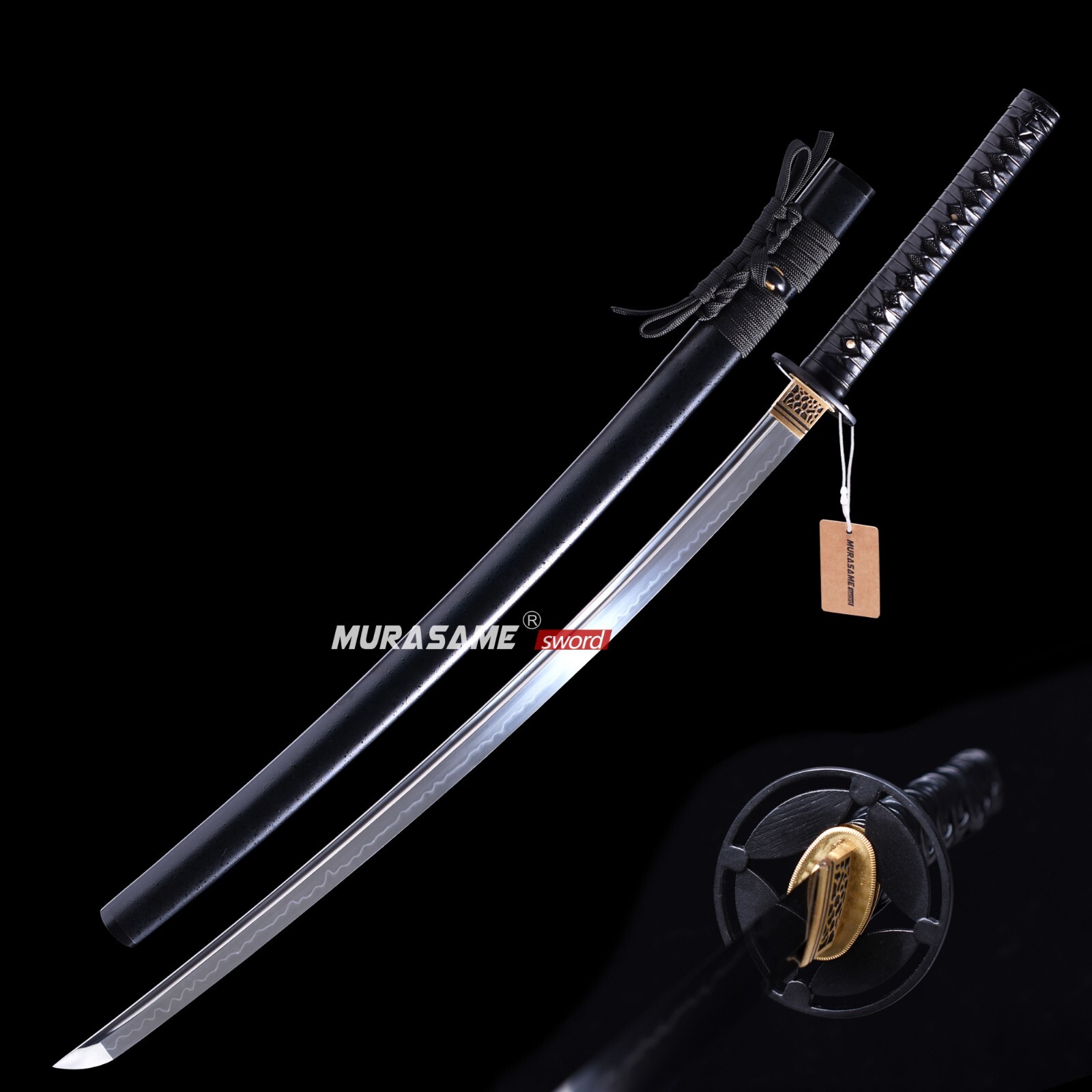 MURASAME Katana Sword Real Hamon T10 Steel Razor Sharp High Quality Handmade