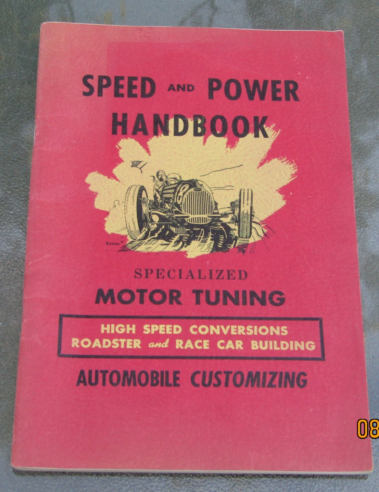 1949 Speed And Power Handbook Roadster And Race Car Building Belly Tank Cars WOW