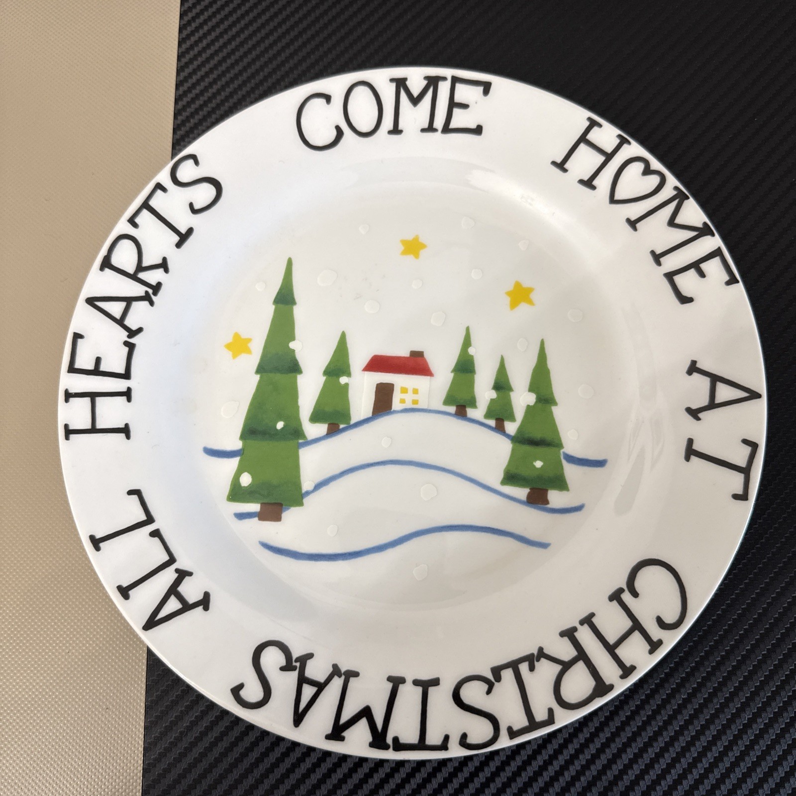 VTG 1998 All Hearts Come Home For Christmas Plate By L.T.D. Commodities 9\ VTG 1998 All Hearts Come Home For Christmas Plate By L.T.D. Commodities 9\