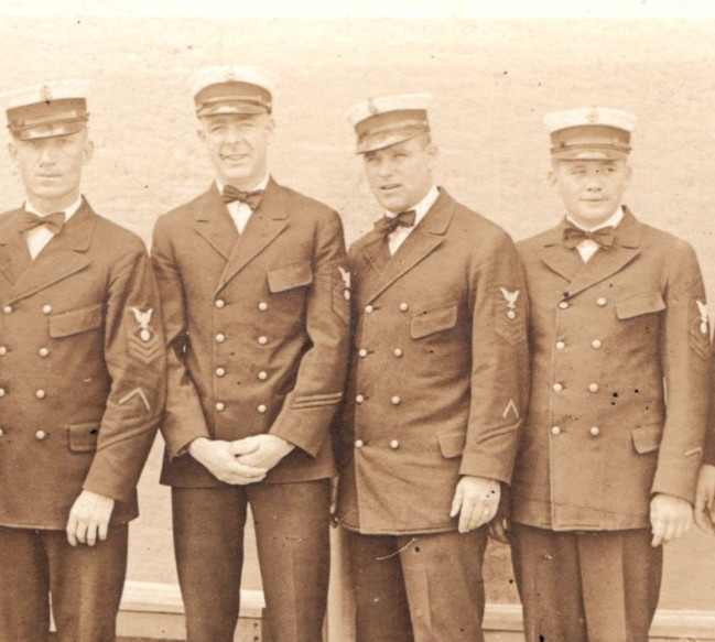WWI Navy Petty Officers Real Photo Postcard RPPC