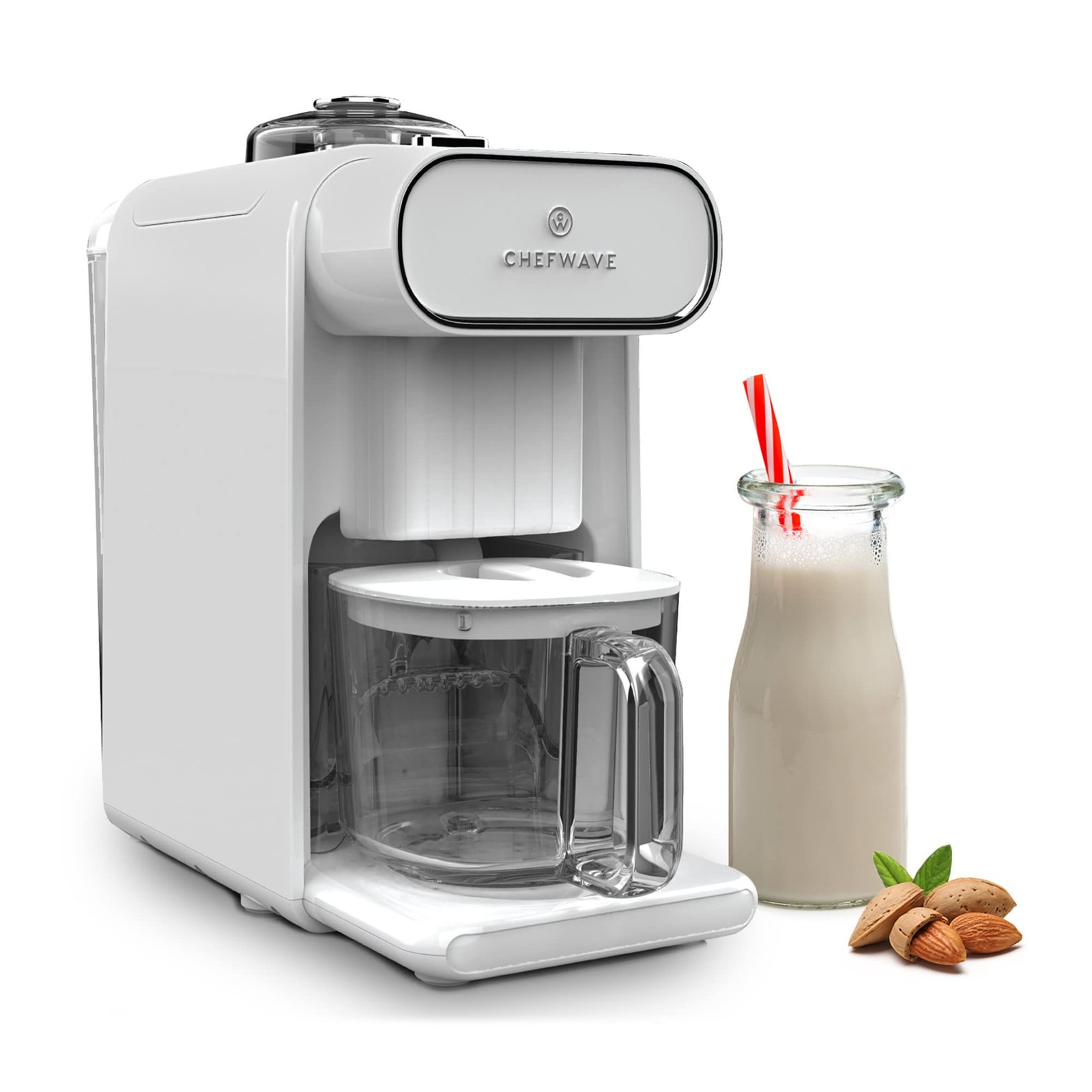 CHEFWAVE MILKMADE NON-DAIRY MILK MAKER WITH 6 PLANT-BASED PROGRAMS - WHITE CHEFWAVE MILKMADE NON-DAIRY MILK MAKER WITH 6 PLANT-BASED PROGRAMS - WHITE