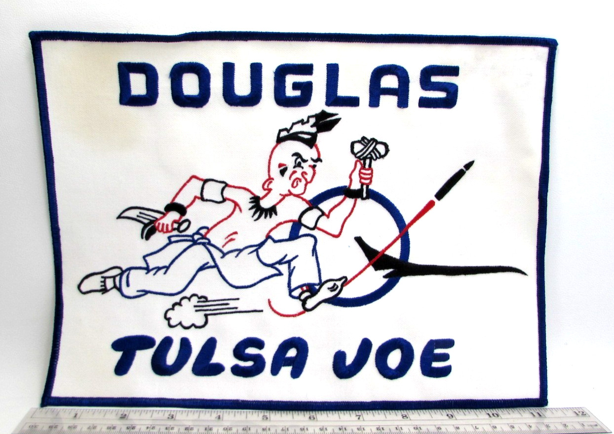 Vintage RARE McDonnell Douglas Tulsa Joe Patch Lost B24 Aerospace Aviation