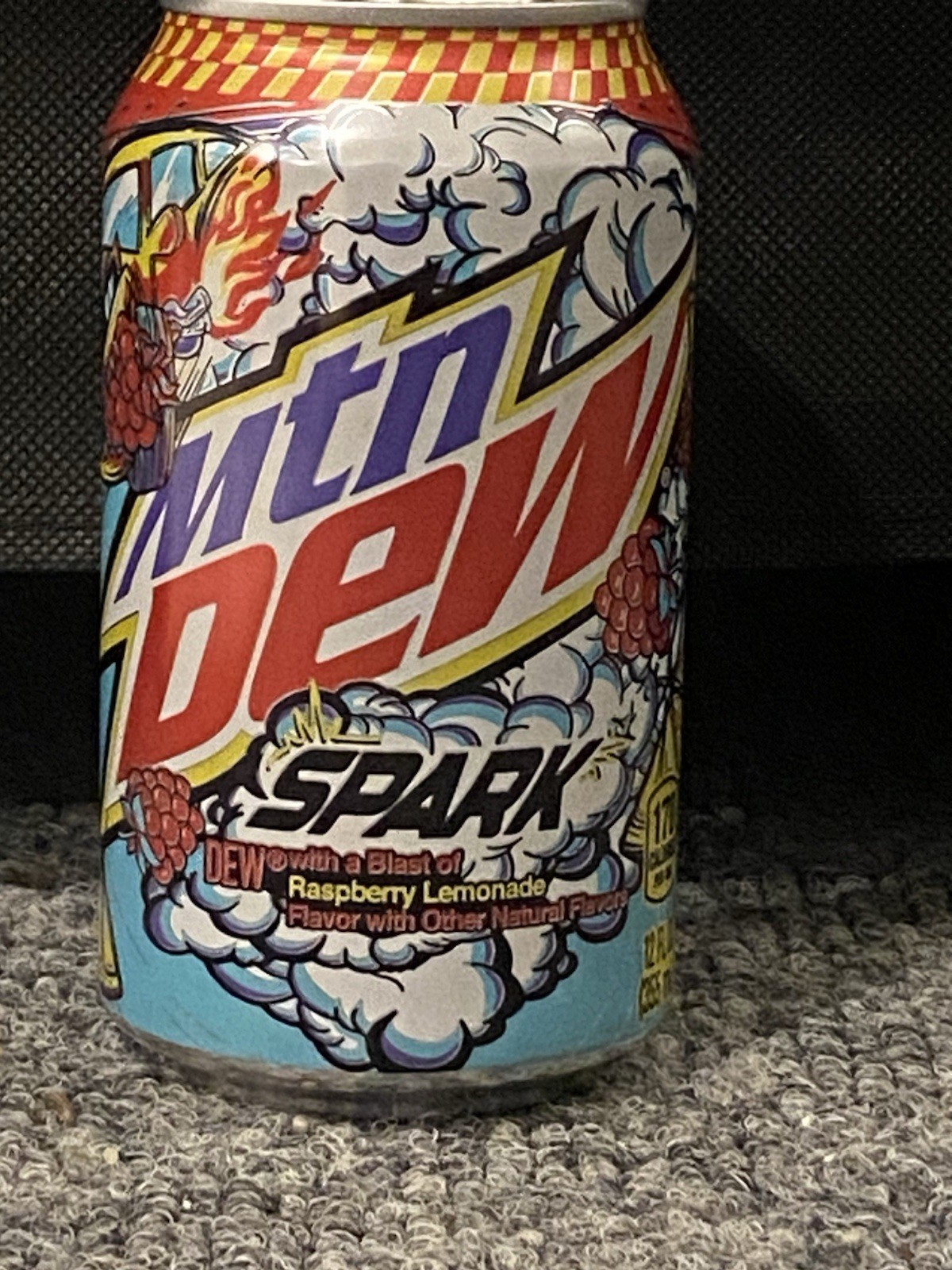 NEW 2022 Mountain Dew SPARK Raspberry Lemonade Full 12oz Can UNOPENED Limited