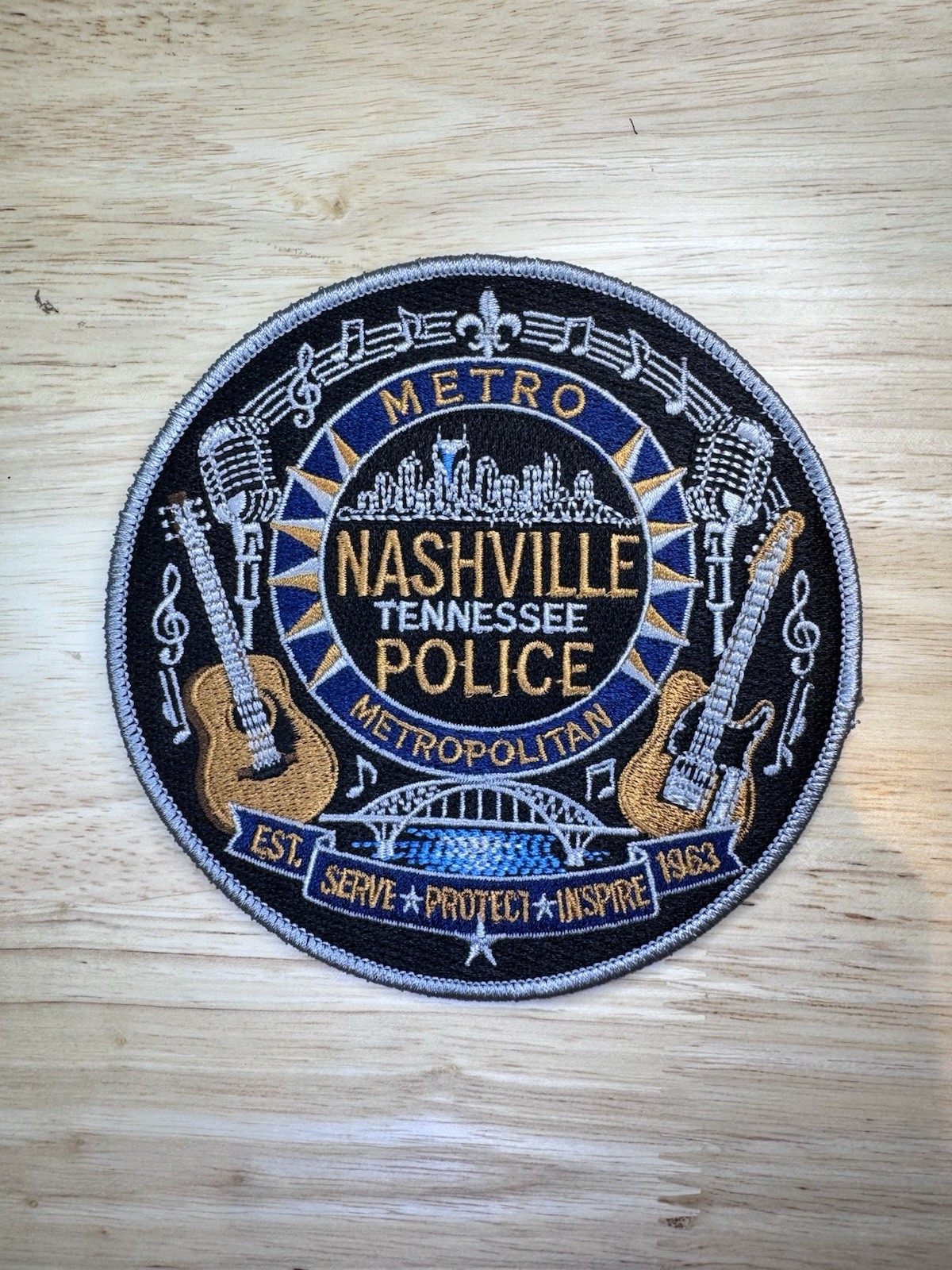 Nashville TN  PD Novelty Patch 4.5”