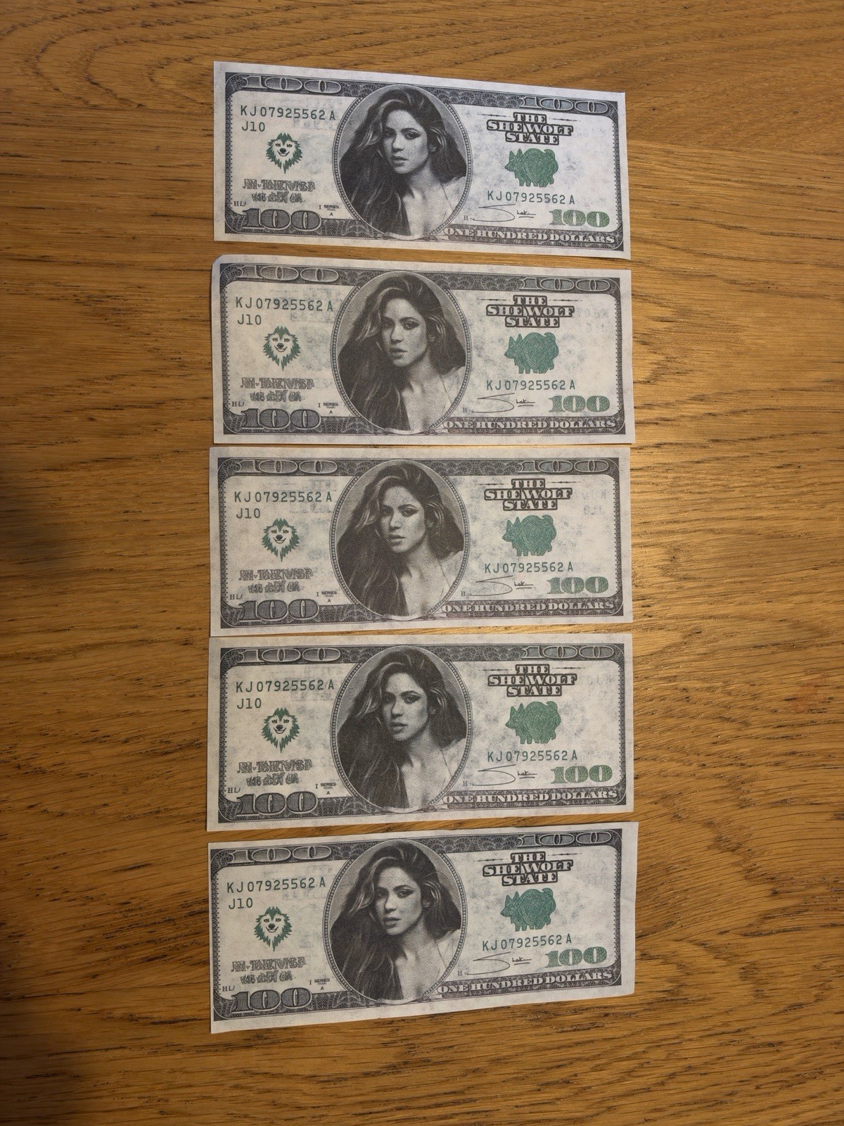 SHAKIRA DOLLAR - LMYNL TOUR - MADRID - BUNDLE OF 5