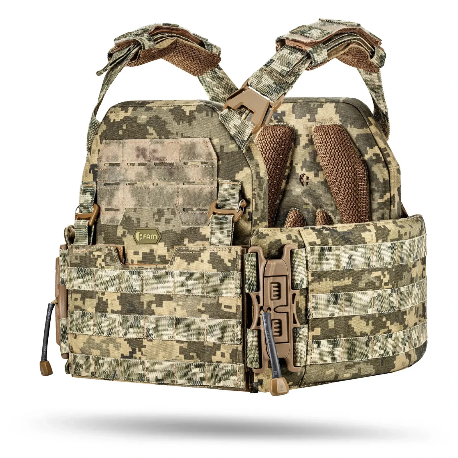 M8 Tactical Plate Carrier MOLLE Panel MM14 Pixel IRR Cordura Quick Release M8 Tactical Plate Carrier MOLLE Panel MM14 Pixel IRR Cordura Quick Release