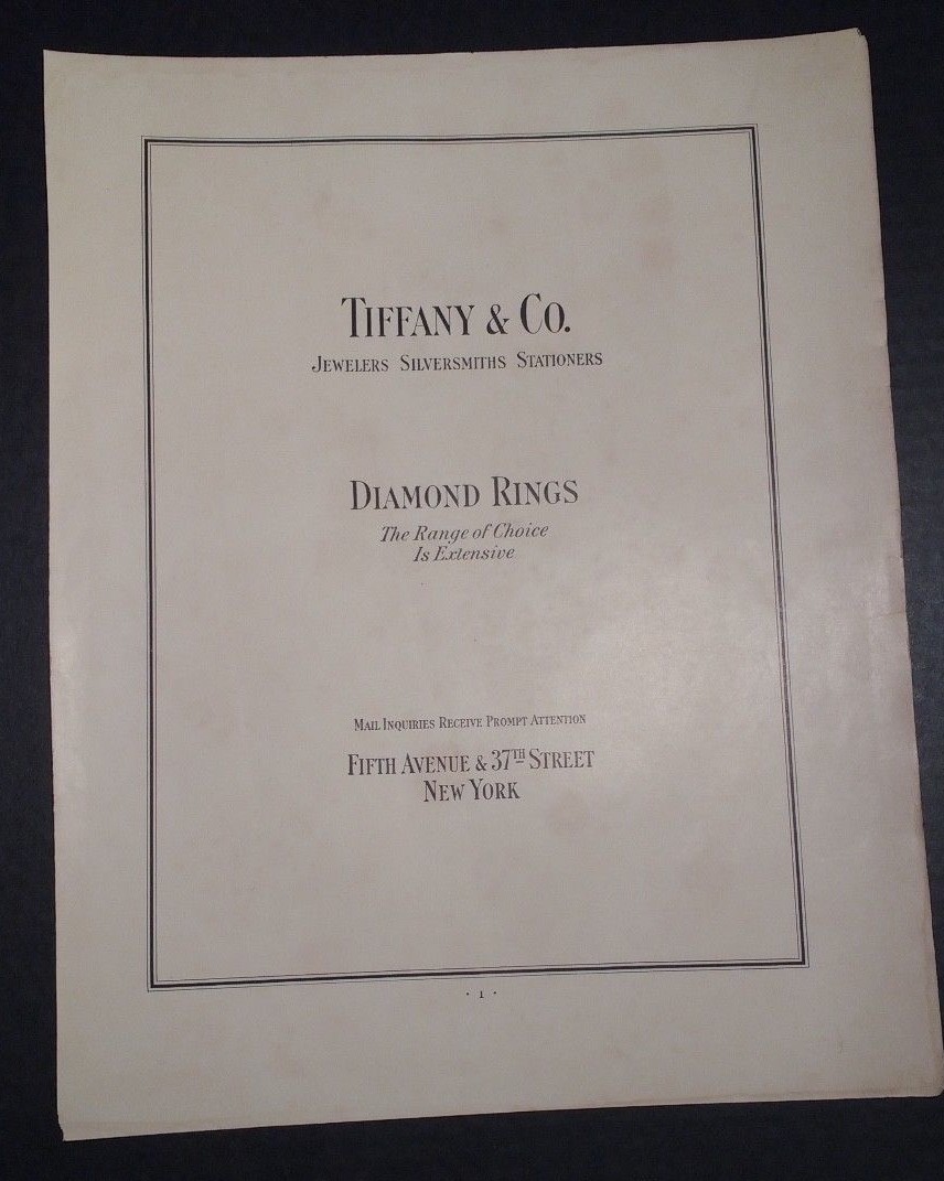 1931 Tiffany & Co. Jewelers Silversmiths Stationers Advertisement Fifth Ave NY