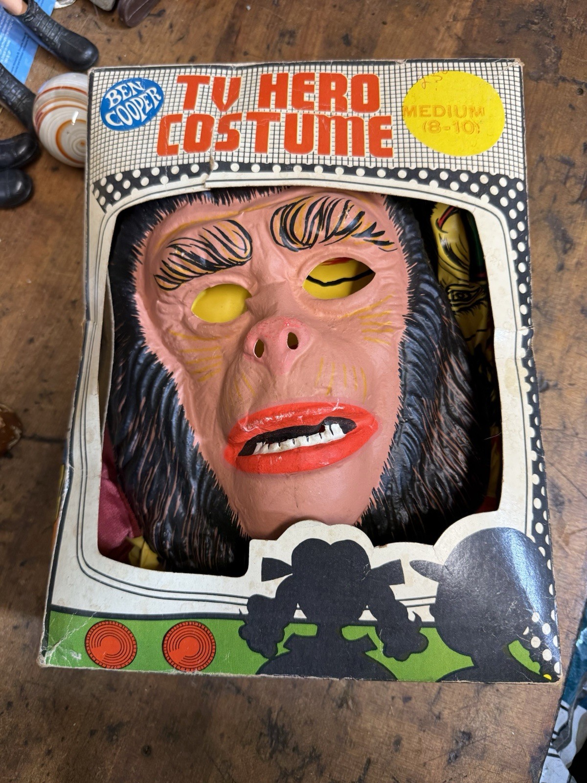 Vintage Planet of the Apes Galen Costume Ben Cooper Vintage Box Complete 1970's