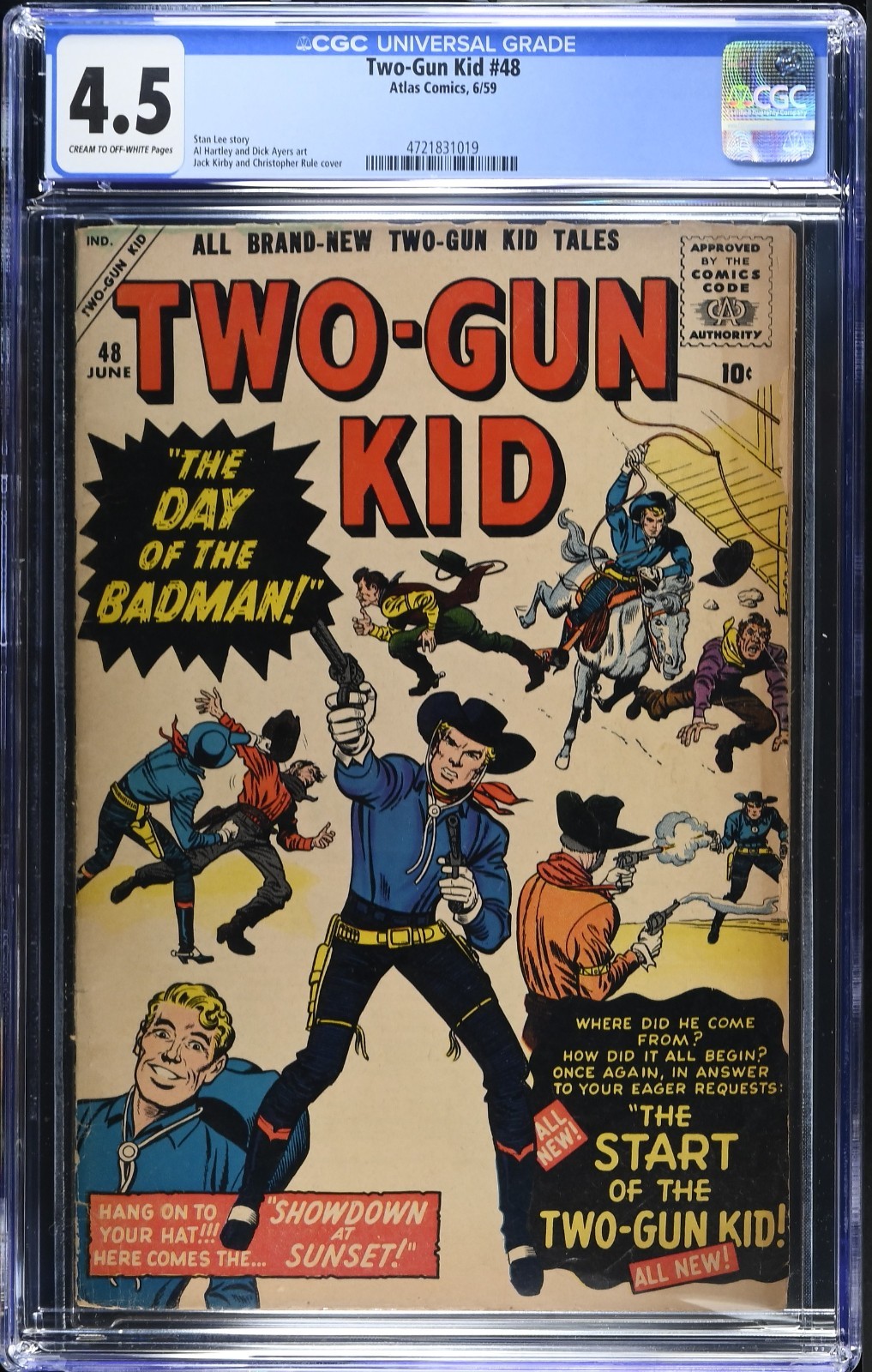 Two-Gun Kid 48 CGC 4.5 Atlas Comics Two-Gun Kid 48 CGC 4.5 Atlas Comics