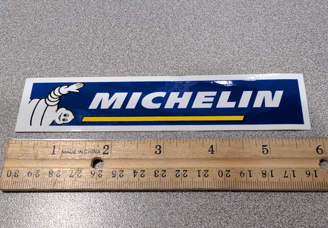 Michelin Tire Sticker w/ Michelin Man 6 inch Motorsports Racing Car Decal Tires