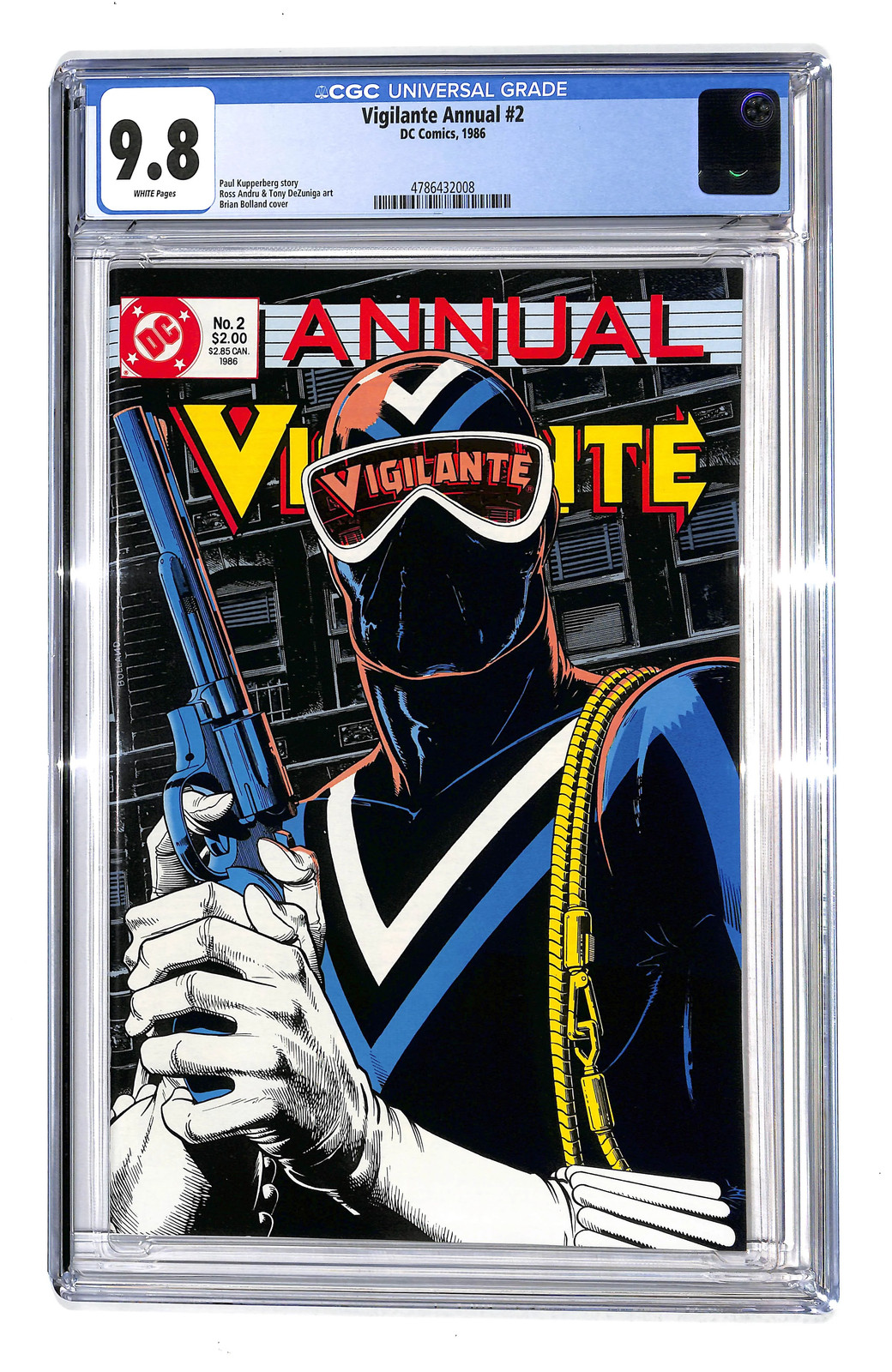 Vigilante Annual #2 CGC 9.8 DC Comics 1986 Brian Bolland Killer Cover (MS)