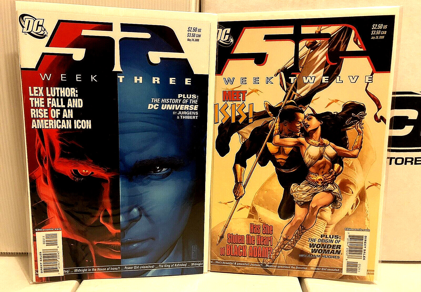 DC 52 Week 3 & 12  NM+   1ST APP (Cameo & Full) Of ISIS  Black Adam  DCU  SHARP
