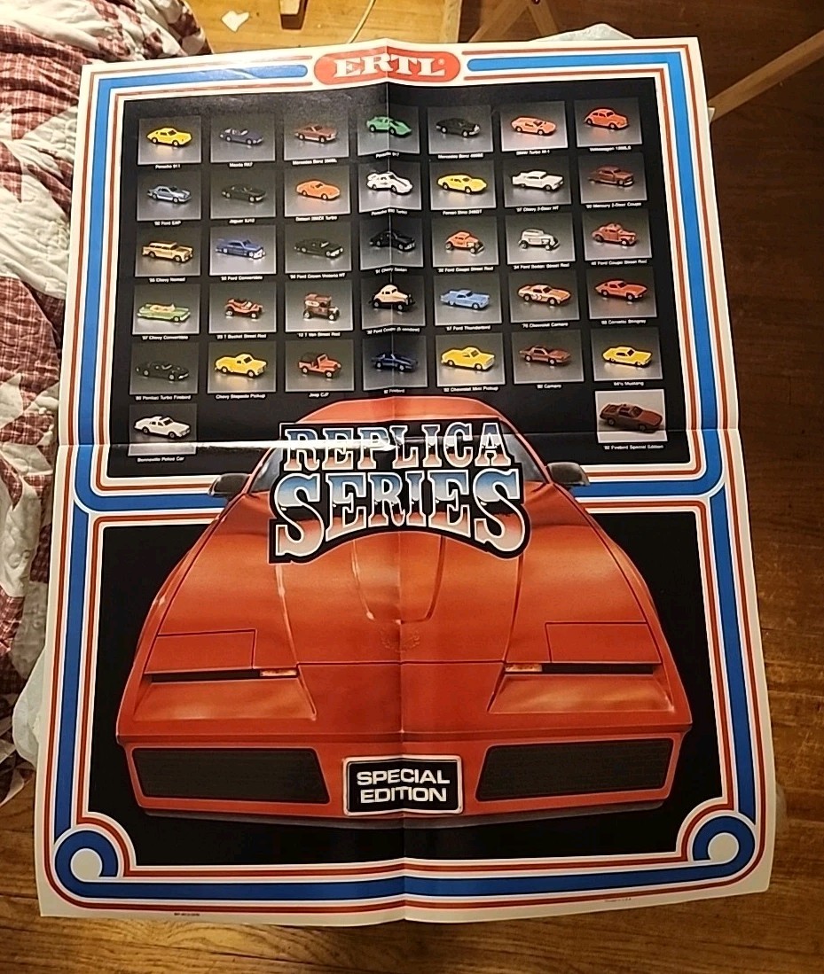 1982 Ertl Toys Replica Series Poster Great Condition Fresh Estate Find 1982 Ertl Toys Replica Series Poster Great Condition Fresh Estate Find