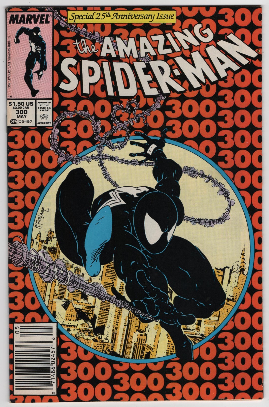 The Amazing Spider-Man #300 Rare Newsstand Key Issue VF 8.0 1st Venom McFarlane The Amazing Spider-Man #300 Rare Newsstand Key Issue VF 8.0 1st Venom McFarlane