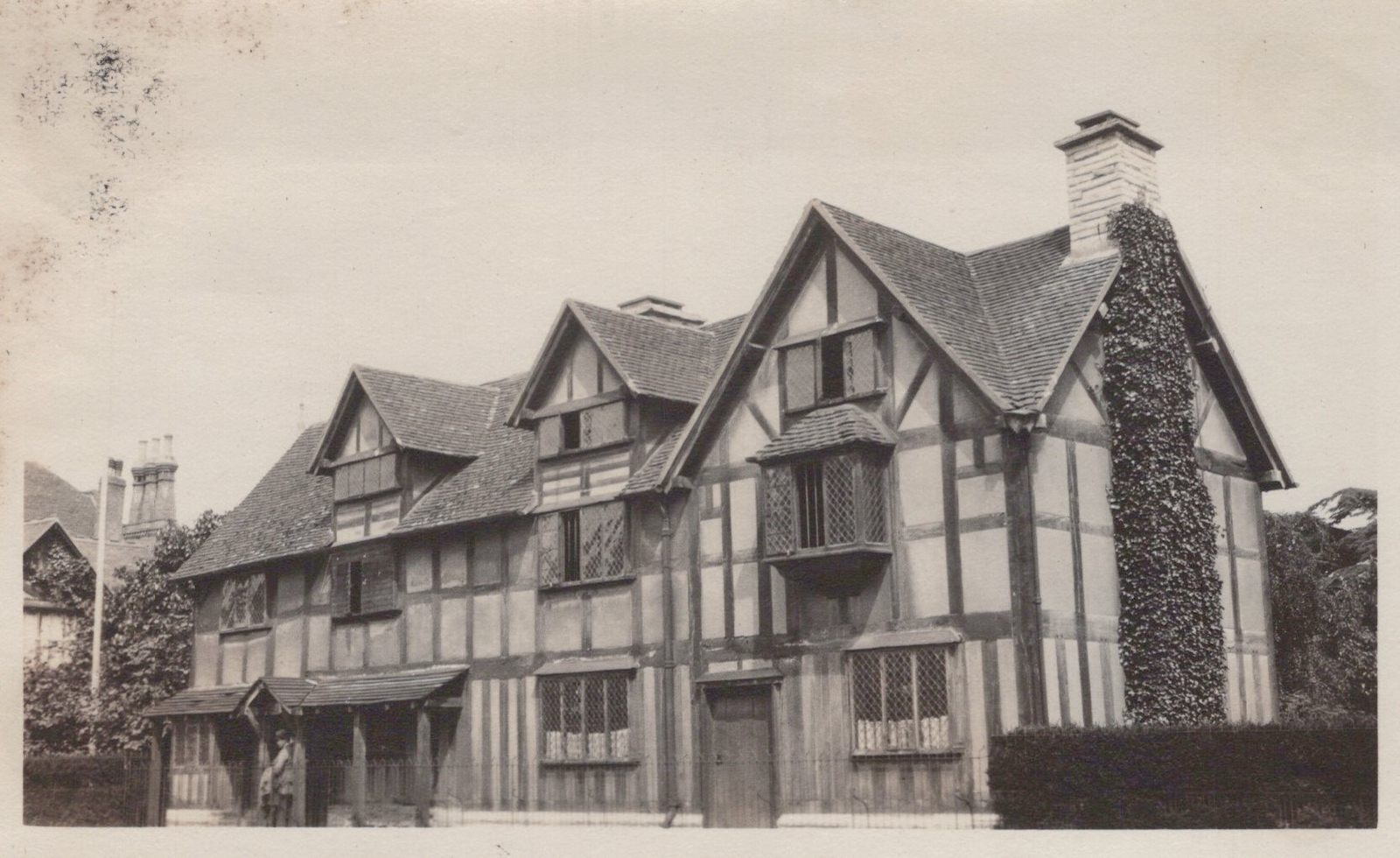 Antique 1922 Shakespeare Birthplace Stratford-upon-Avon Original Rare Photo