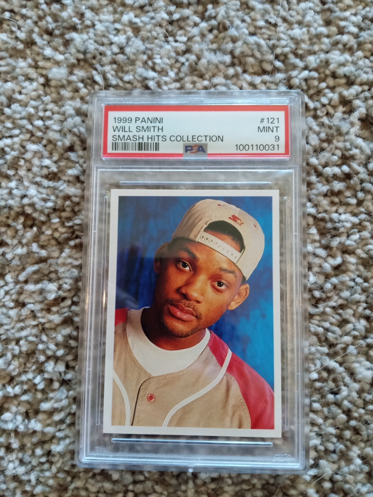 1999 Panini Smash Hits Sticker #121 Will Smith - Rookie Card - Music