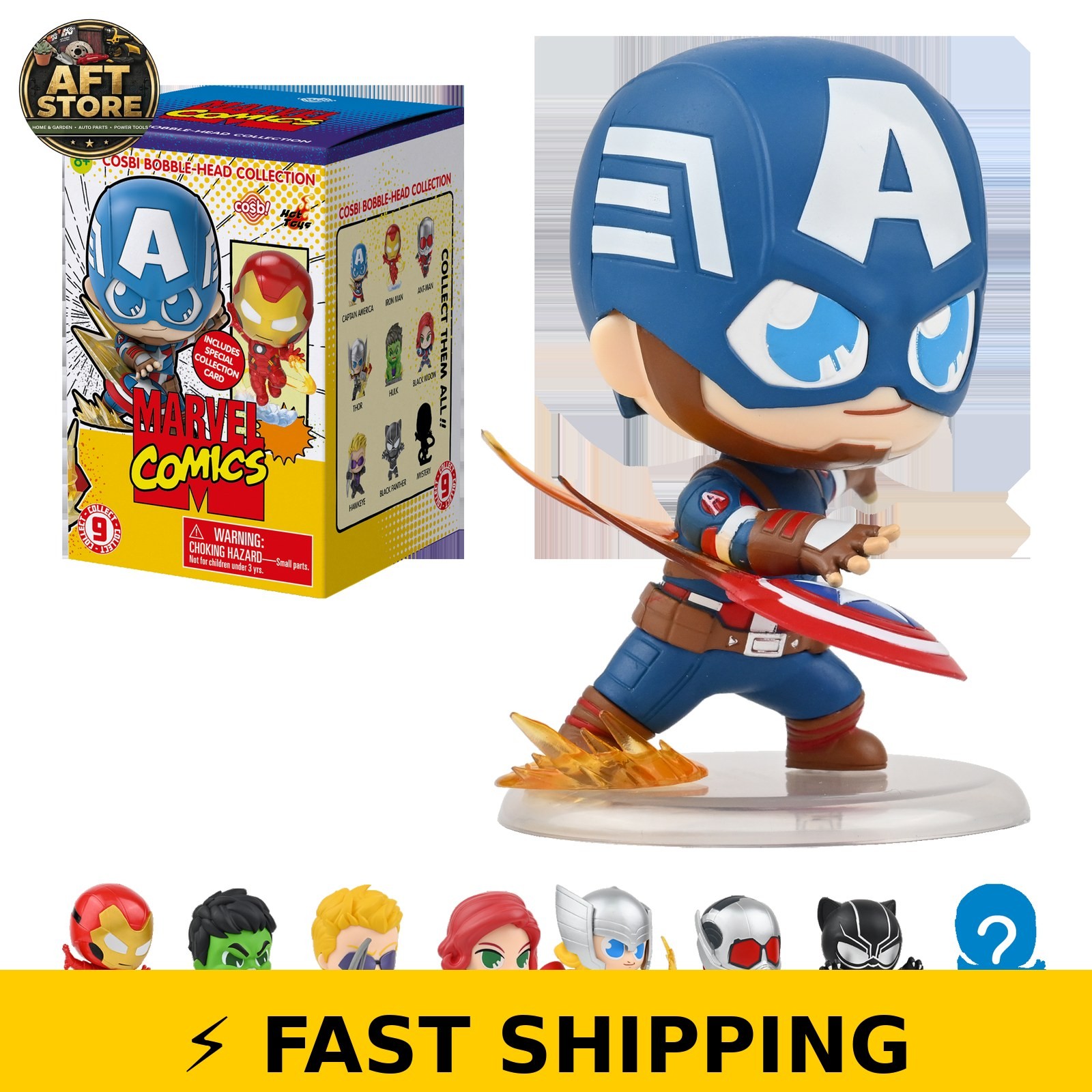 YuMe Avengers Cosbi Bobble-Head Mystery Blind Box Collectible Figure