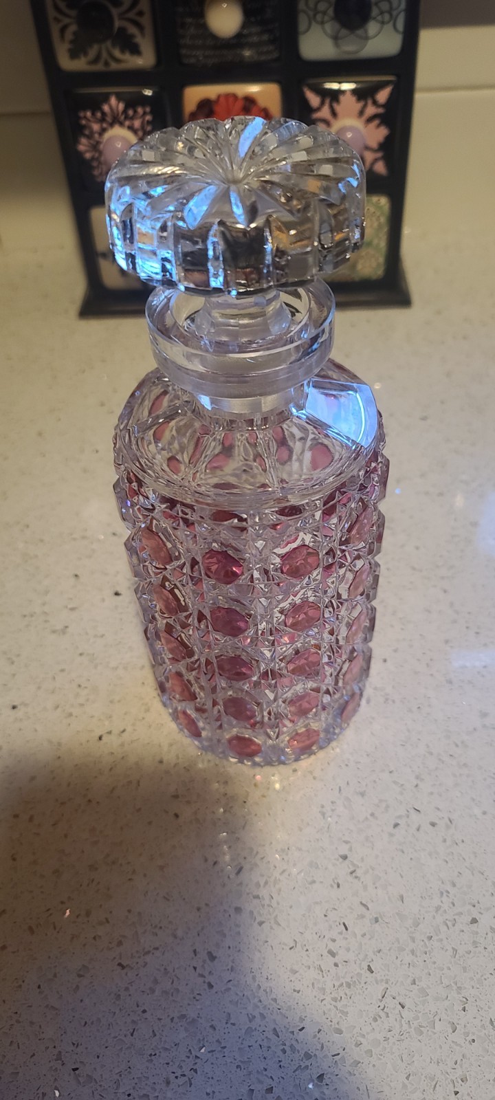 Vintage 1950's 1959 Mid Century Hofbauer Lead Crystal Whiskey Decanter