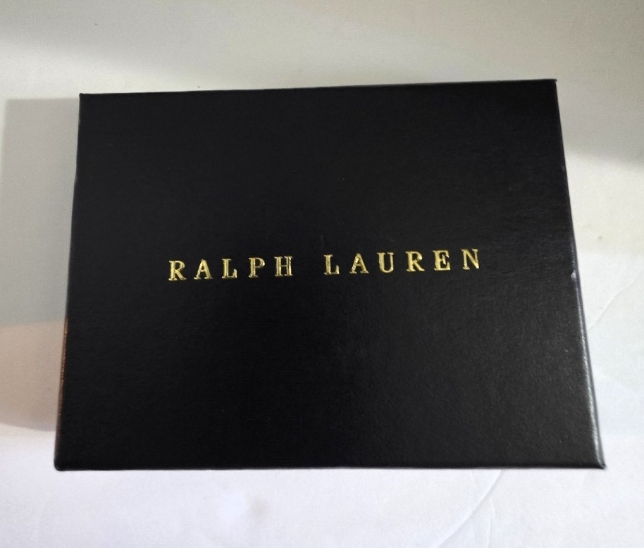 Ralph Lauren Purple & Silver Logo Playing Card W/ Giftbox RL Rare 1 Deck READ