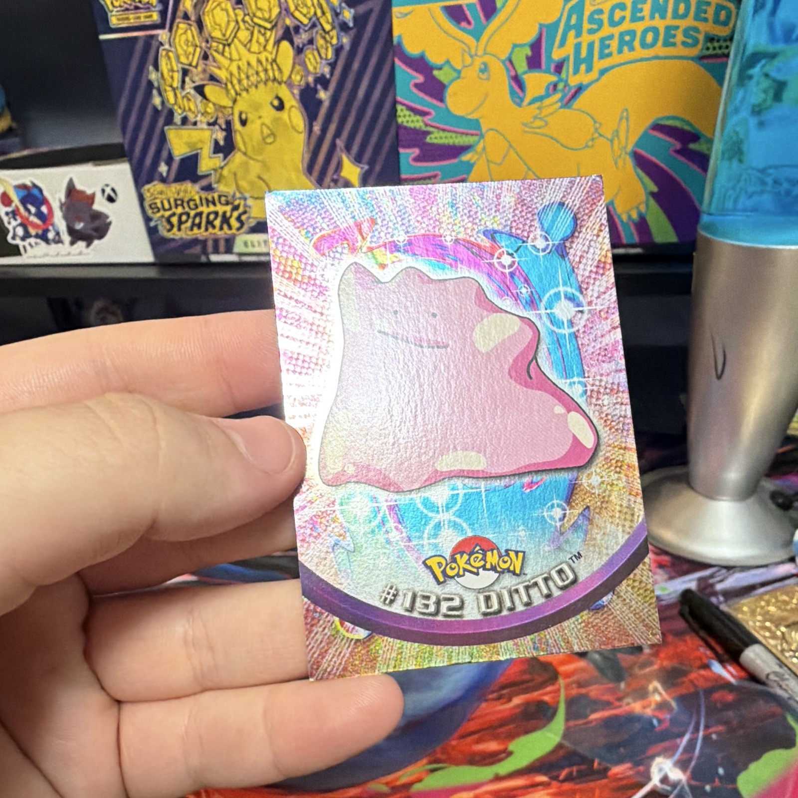 Topps Blue Label Pokémon 1999 Ditto #132 Holographic Tops Blue Label 1st edition