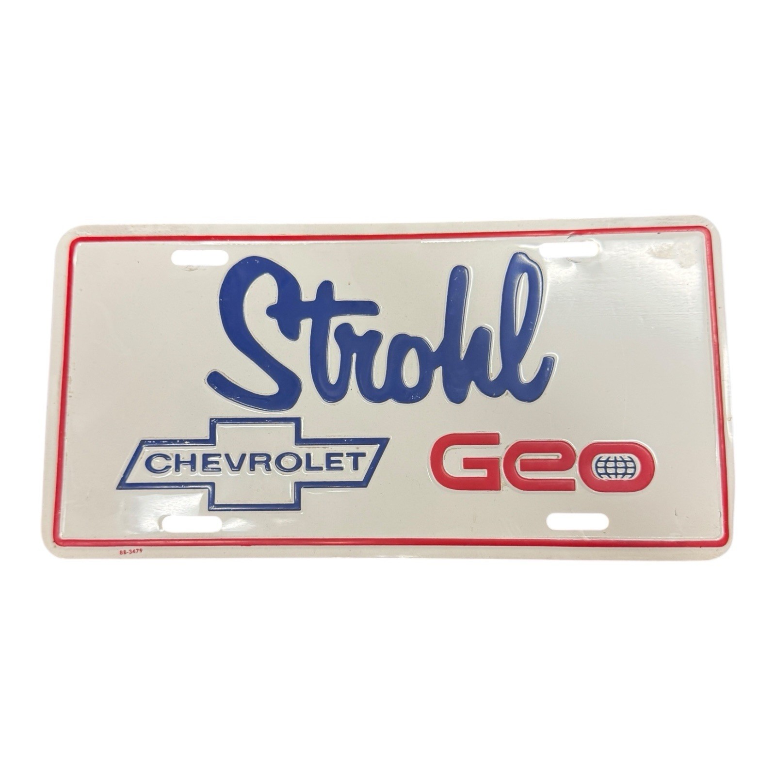 Strohl Dealership Chevrolet Geo License Plate Fogelsville PA