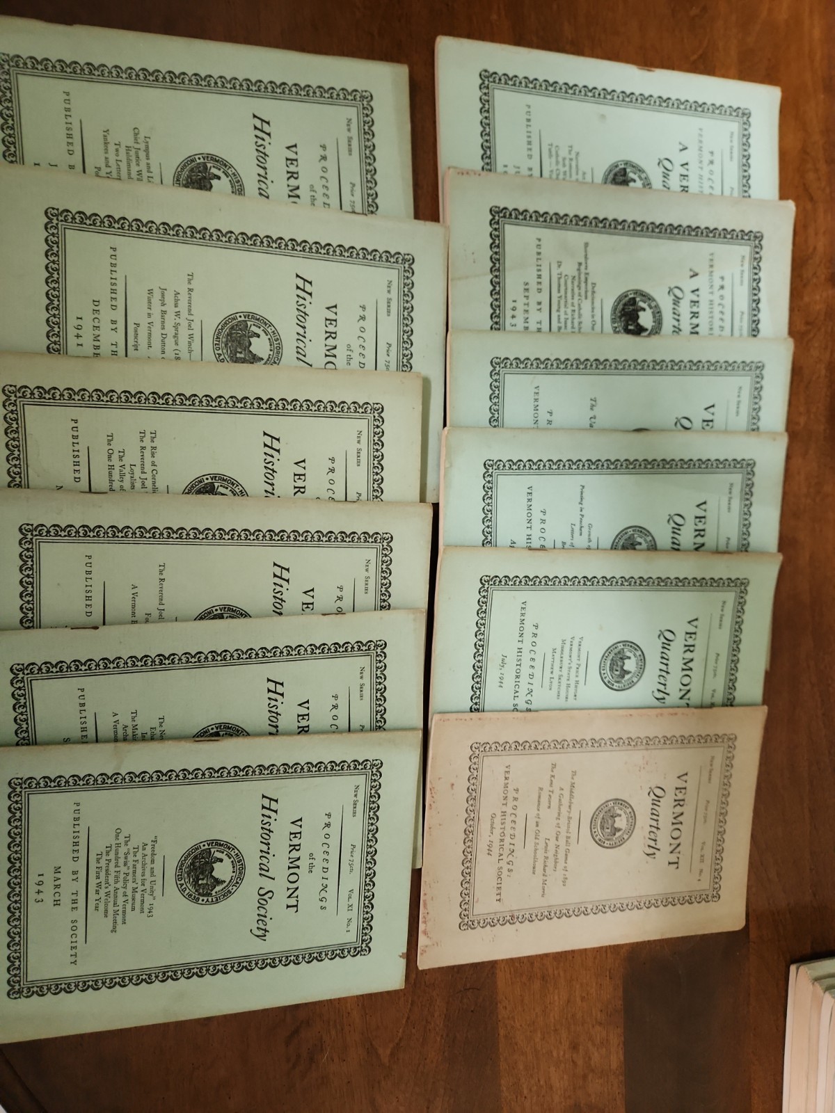 Proceedings of the Vermont Historical Society 1941–1944 • 12 WWII‑Era Issues Proceedings of the Vermont Historical Society 1941–1944 • 12 WWII‑Era Issues