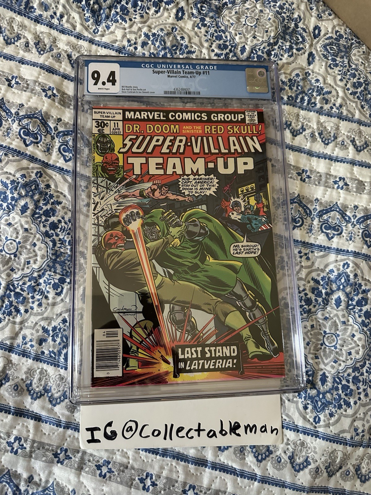 Marvel Super-Villain Team-Up #11 CGC 9.4 Cockrum & Sinnott Cover 1977