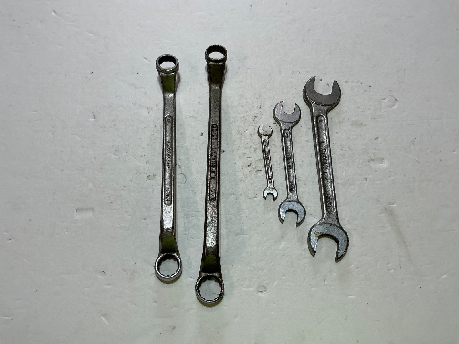 5 Vtg Lectrolite wrenches 2 box, 3 open all USA made all for $25 5 Vtg Lectrolite wrenches 2 box, 3 open all USA made all for $25