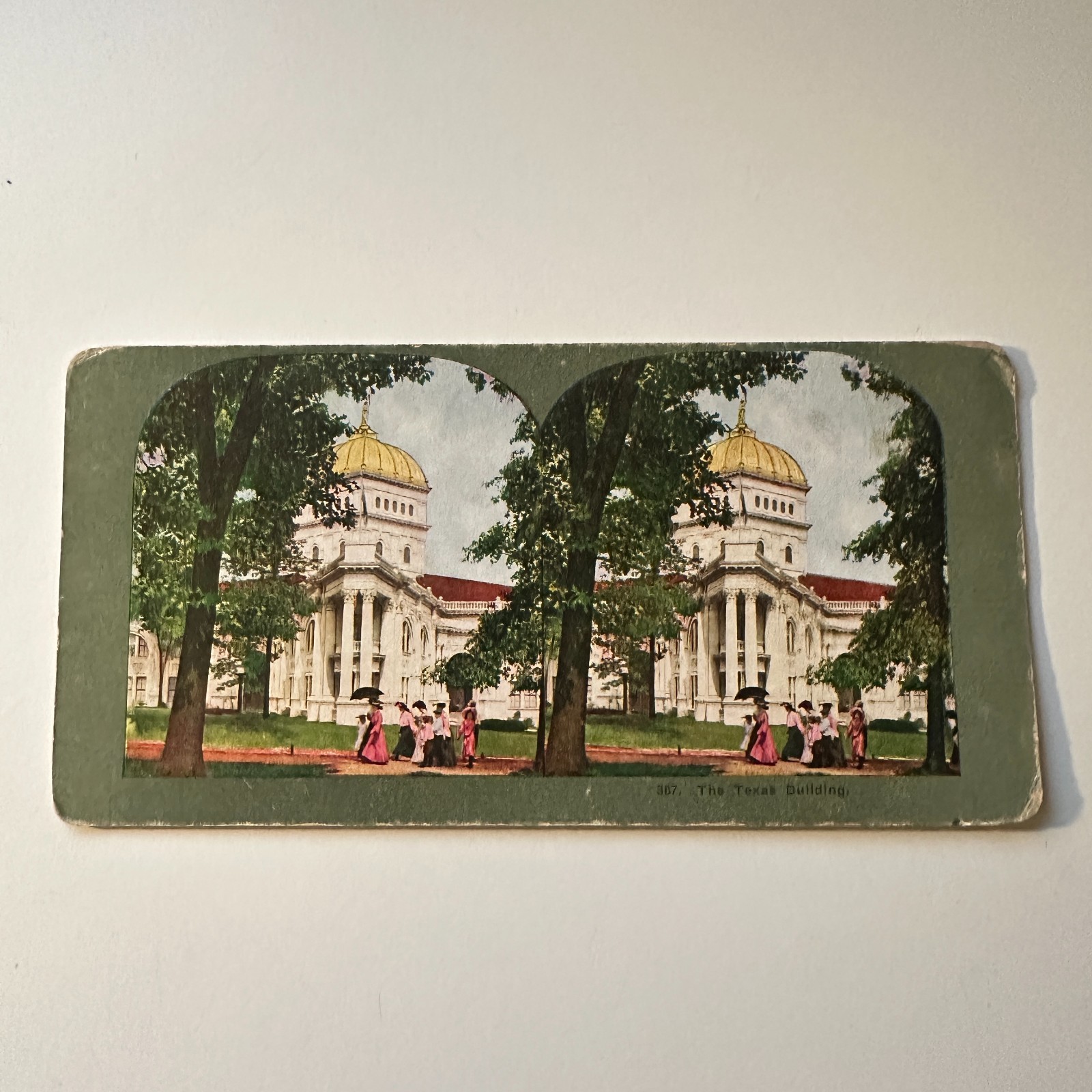 The Texas Building The Lone Star State Antique Stereoview Card 5H6-5 The Texas Building The Lone Star State Antique Stereoview Card 5H6-5