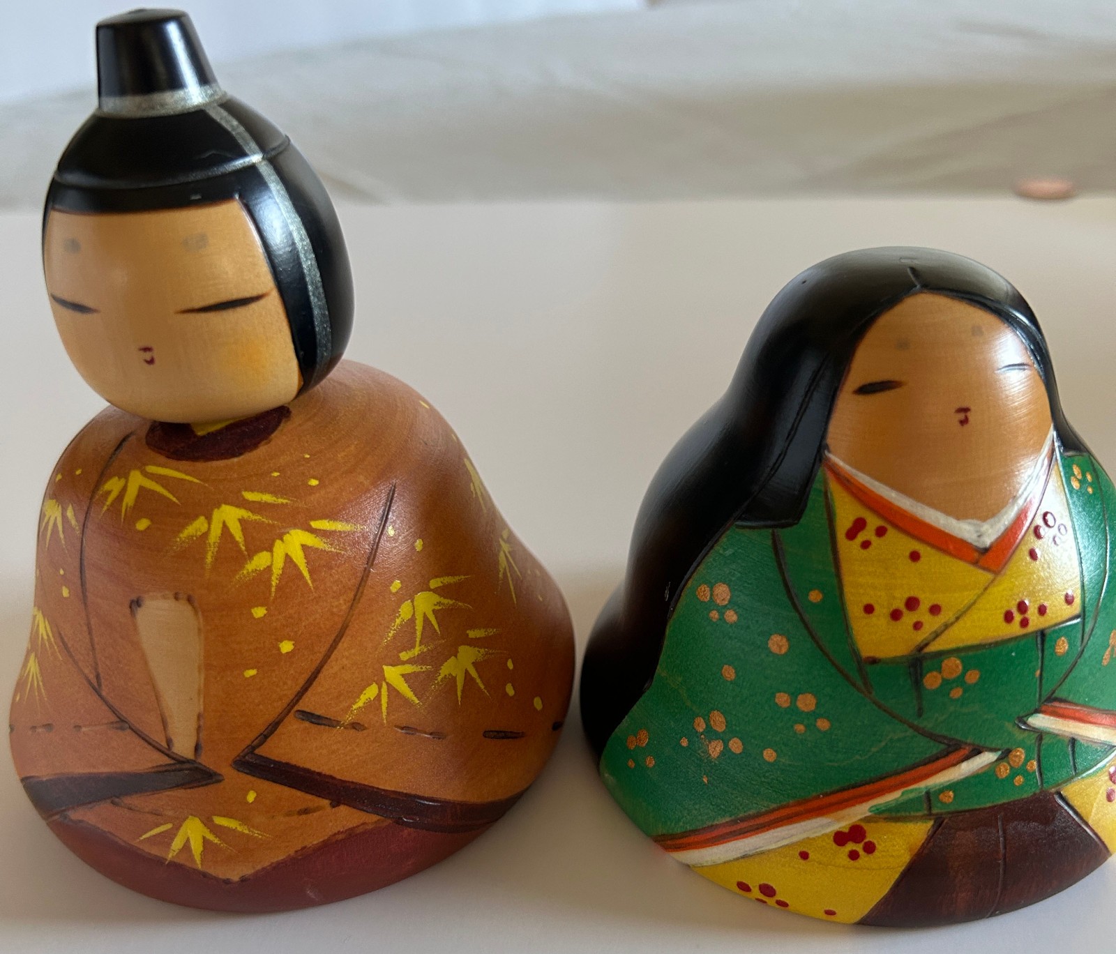 Vintage Creative Japanese Sosaku Kokeshi Doll By Toa Sekiguchi Emperor Empress