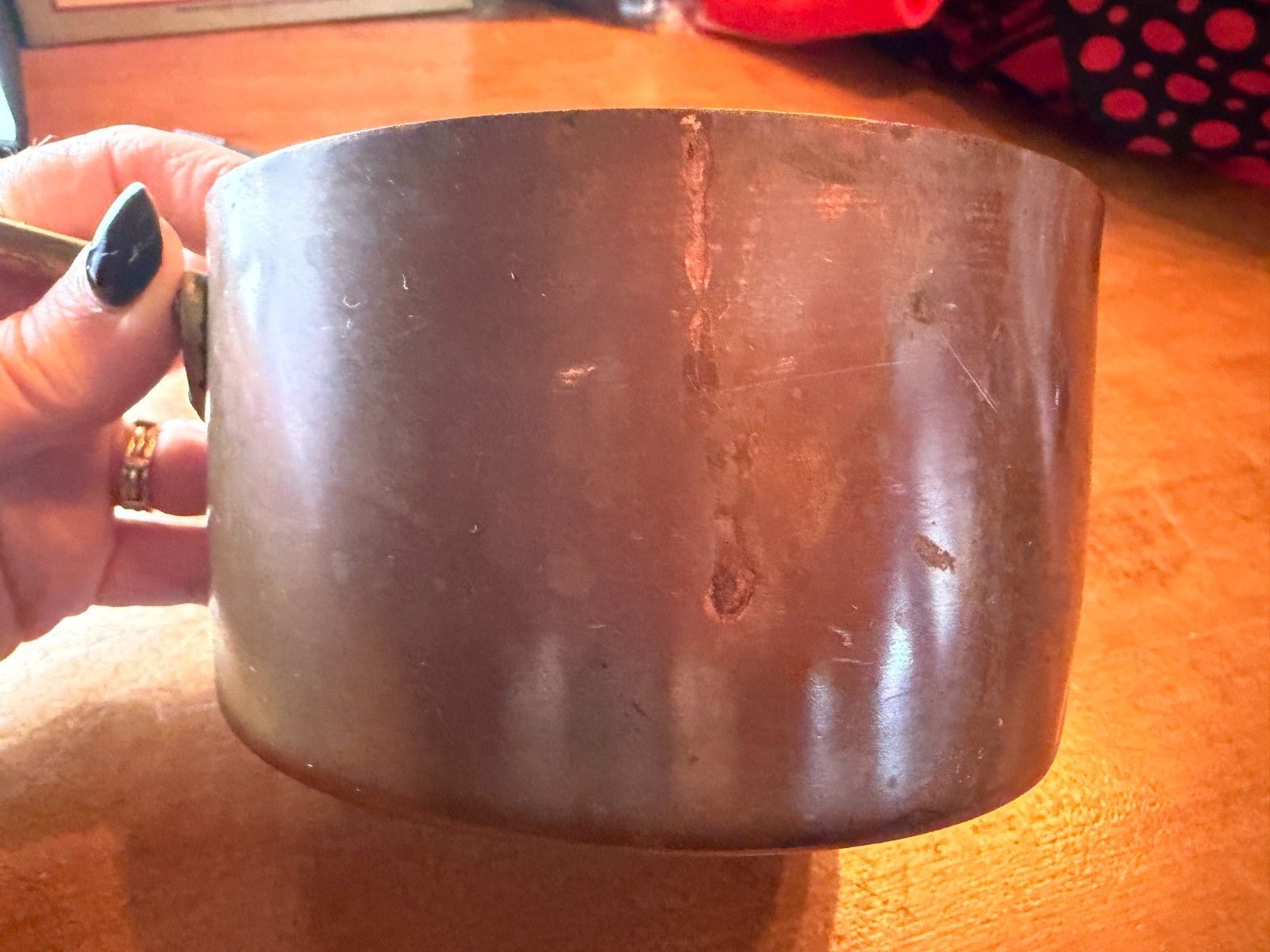 Vintage Paul Revere Ware Solid Copper Sauce Pan, Solid Brass Handle 3-Rivet Vintage Paul Revere Ware Solid Copper Sauce Pan, Solid Brass Handle 3-Rivet