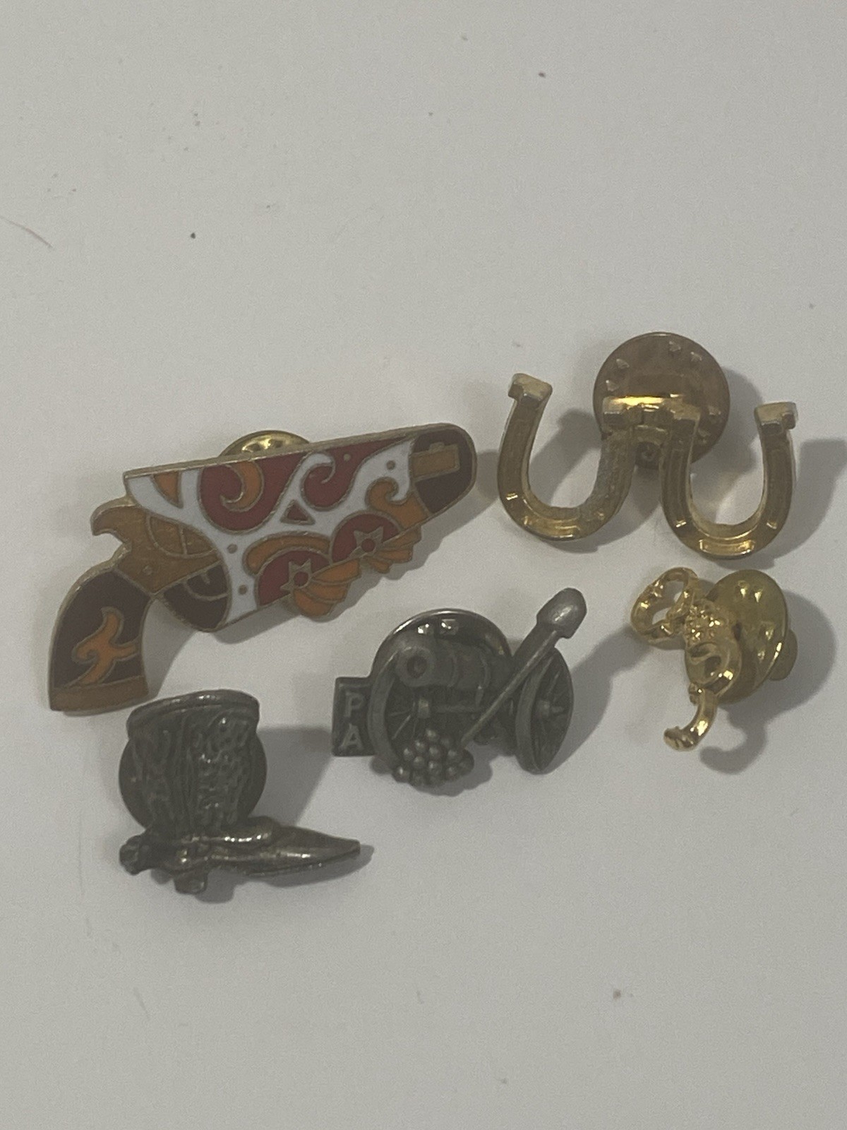 Vintage Cowboy Western Outlaw Lapel Pin Pinback Lot
