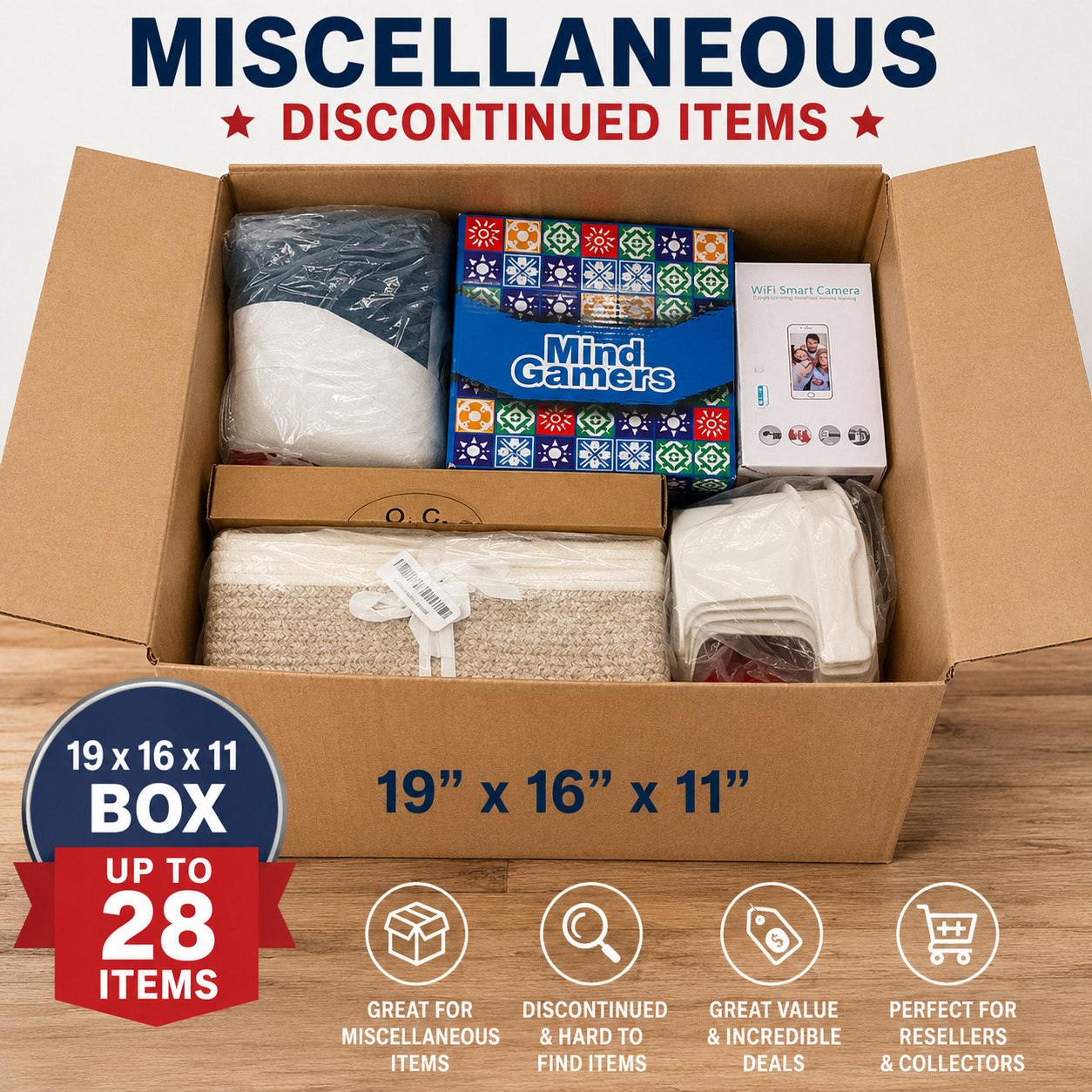 📦 Miscellaneous Discontinued Items Mystery Box Up to 28 Items