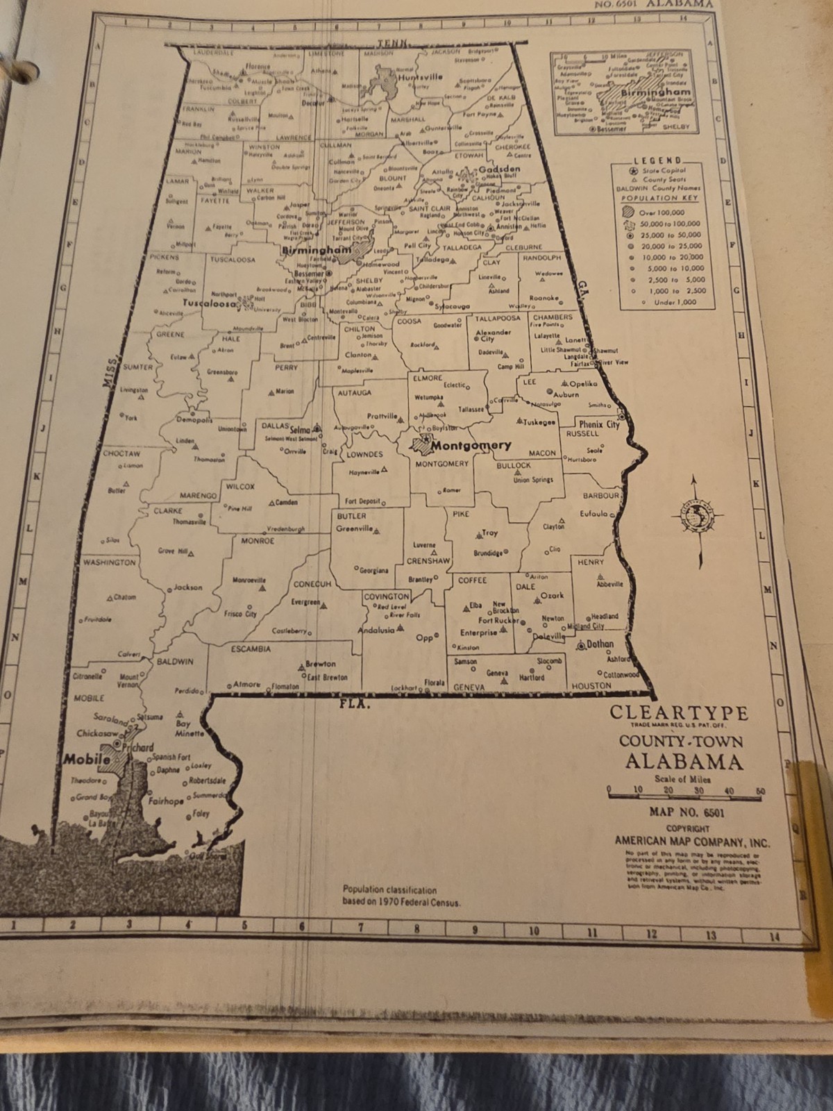 1970 American Map Company Maps All 50 States 1970 American Map Company Maps All 50 States