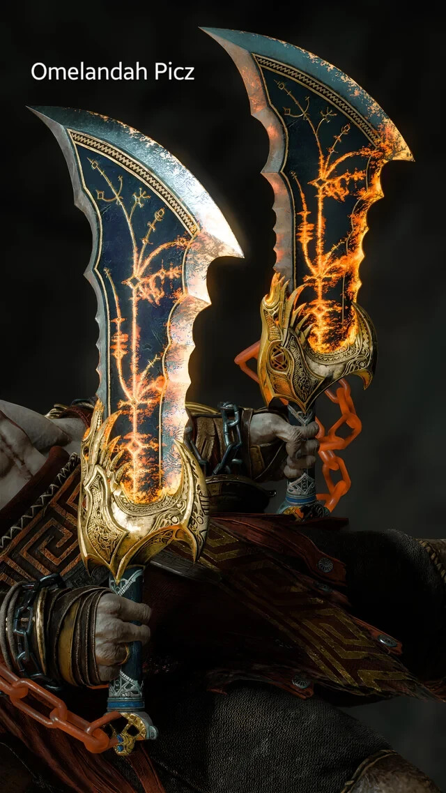 [OPEN BOX]Blades of Chaos Real Metal kratos God Of War,1:1 Replica.variety style