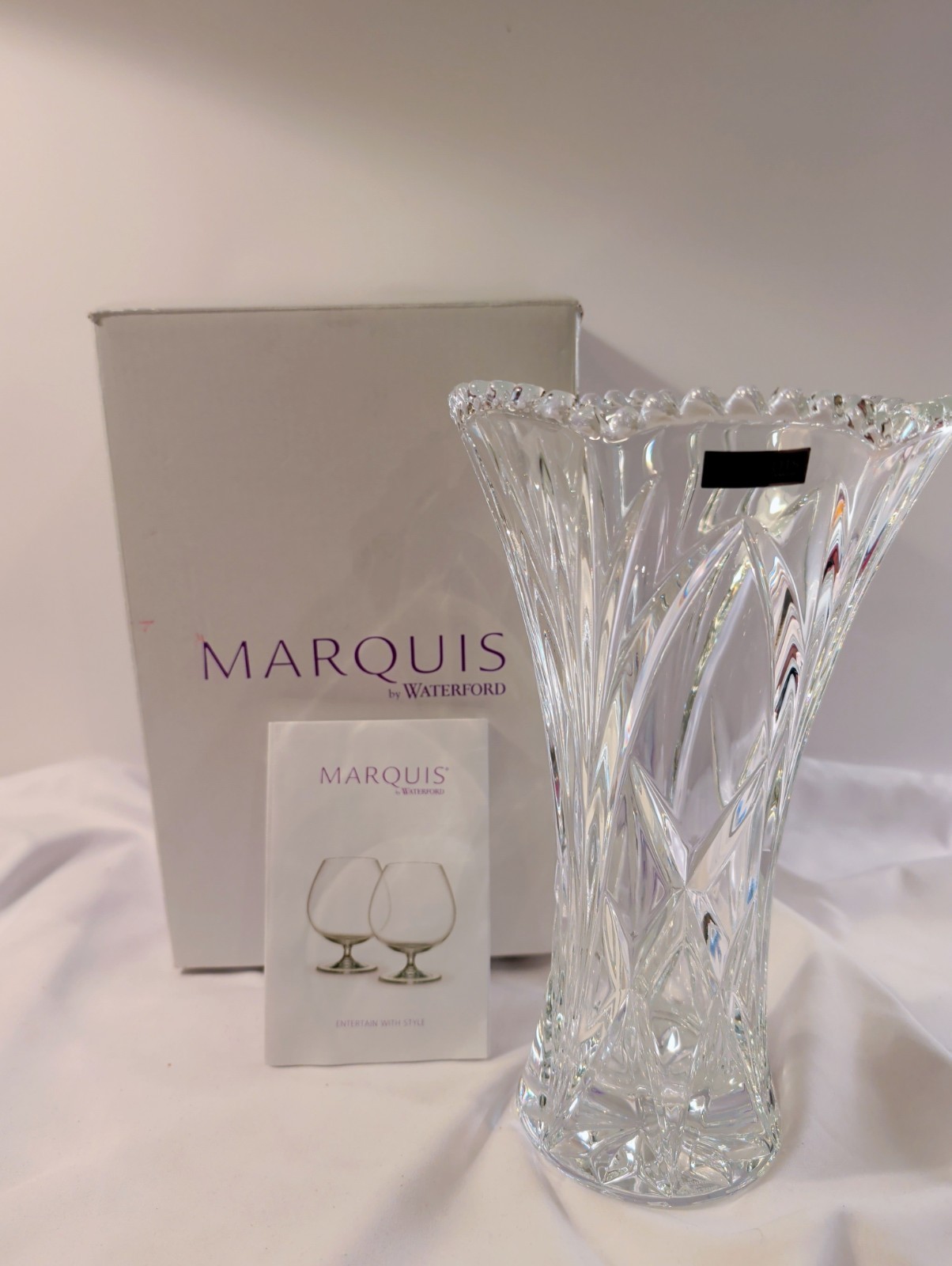 Vase Marquis Waterford Crystal Newberry 9.5\ Vase Marquis Waterford Crystal Newberry 9.5\