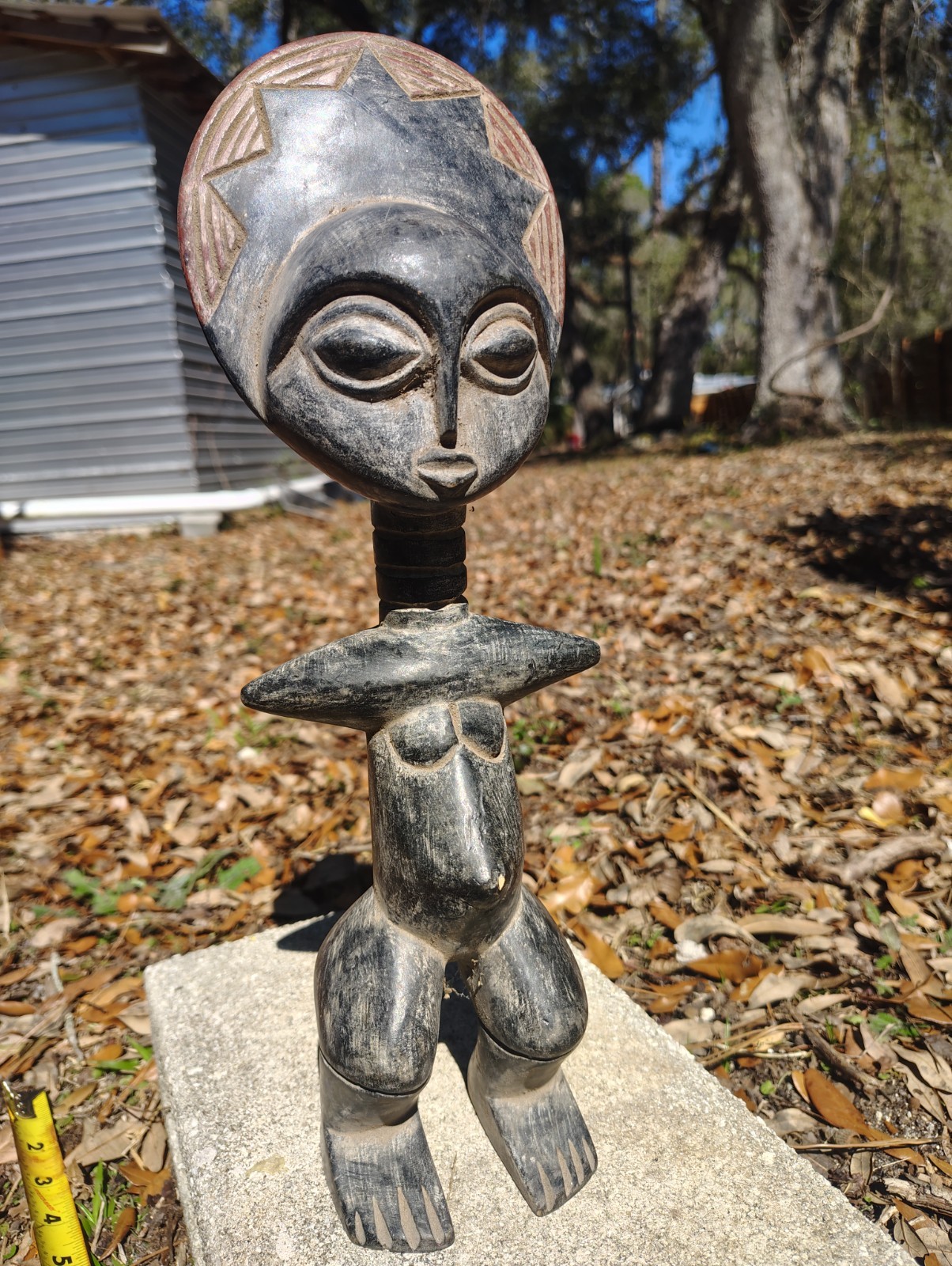 Ashanti Akua\'ba fertility Statue 14 inch statue