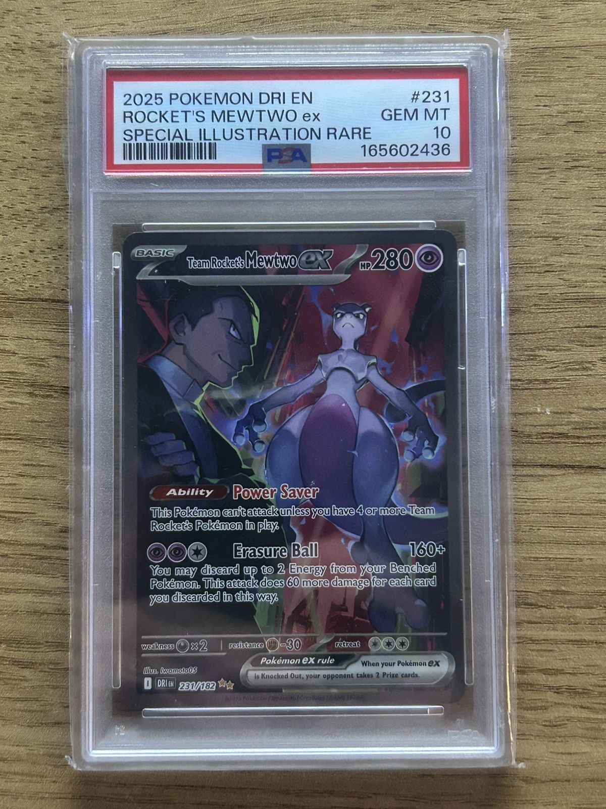 Team Rockets Mewtwo 231/182 PSA 10 Destined Rivals Team Rockets Mewtwo 231/182 PSA 10 Destined Rivals