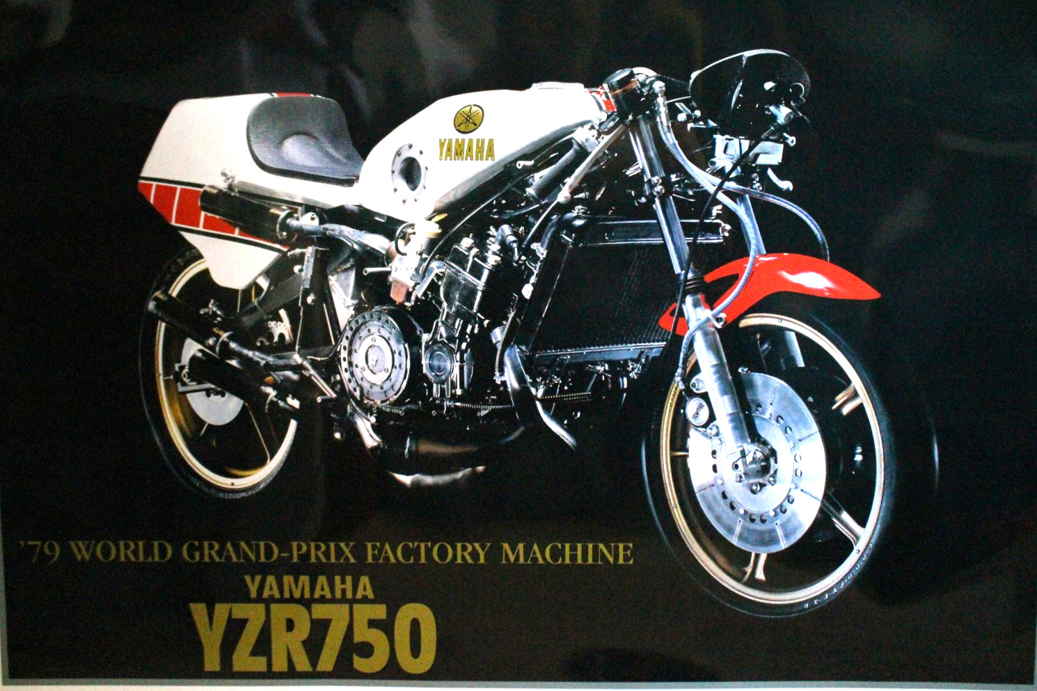 Yamaha YZR750 TZ750 1979 World Grand Prix Factory Poster 37x25 Kodak Photo Print