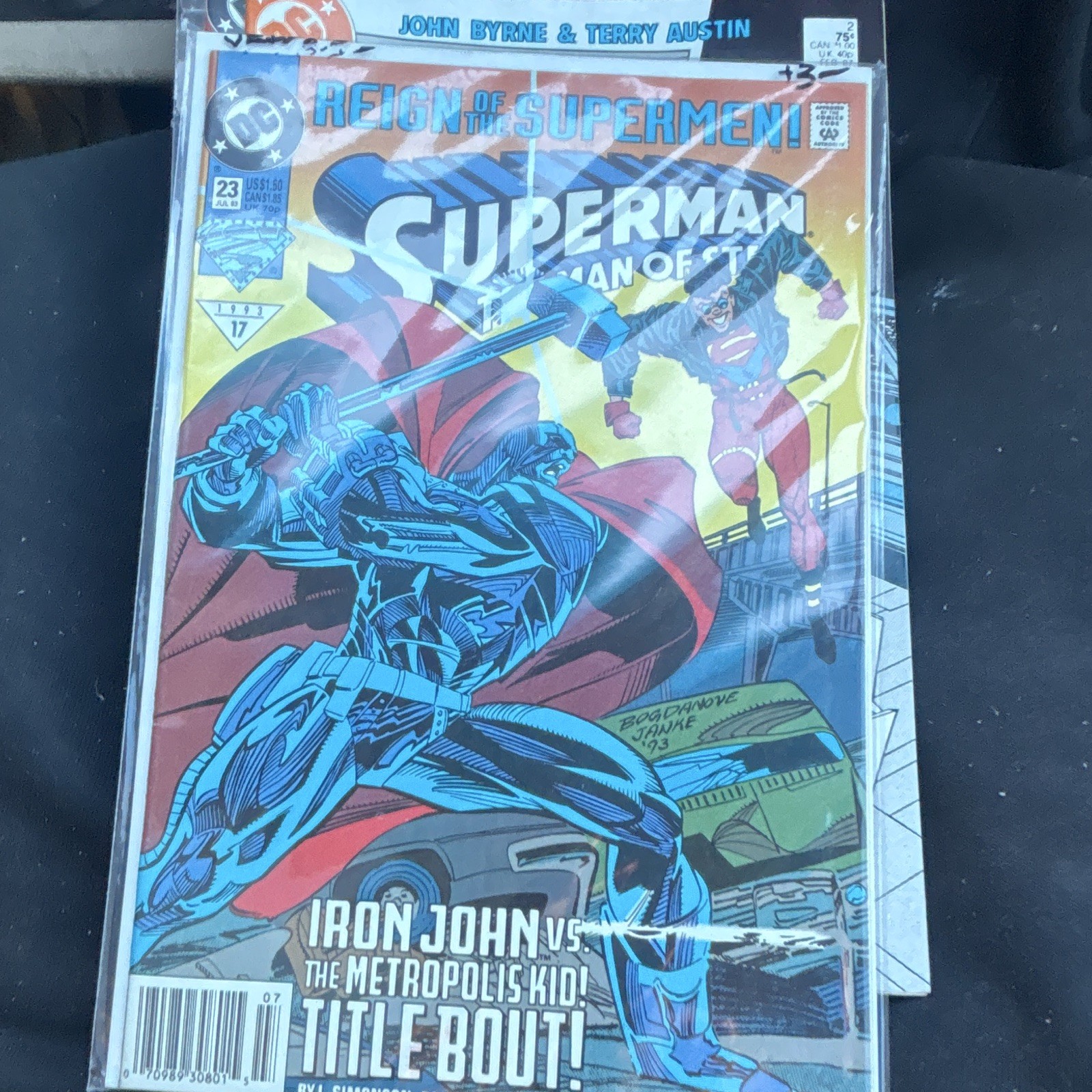 Superman: The Man of Steel #23 (1993) CGC 7.5 Signature Series Signed Byrne