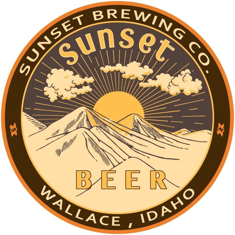 Sunset Brewing Beer of Wallace, Idaho NEW Metal Sign: 12