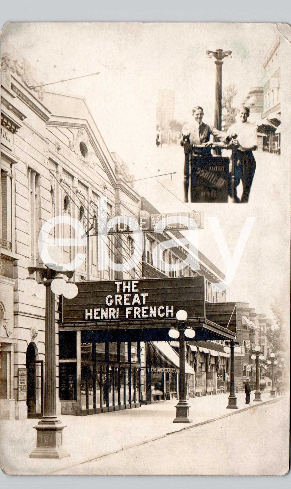 WILSON AVENUE THEATER chicago il c1910 postcard illinois real photo rppc uptown WILSON AVENUE THEATER chicago il c1910 postcard illinois real photo rppc uptown