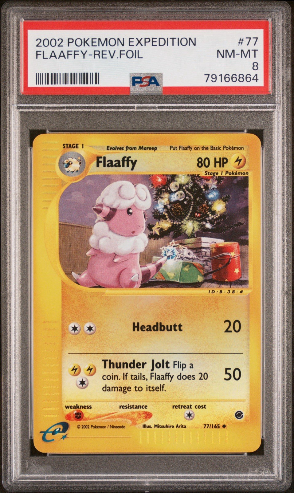 2002 POKEMON EXPEDITION #77 CHRISTMAS FLAAFFY-REVERSE FOIL PSA 8 2002 POKEMON EXPEDITION #77 CHRISTMAS FLAAFFY-REVERSE FOIL PSA 8