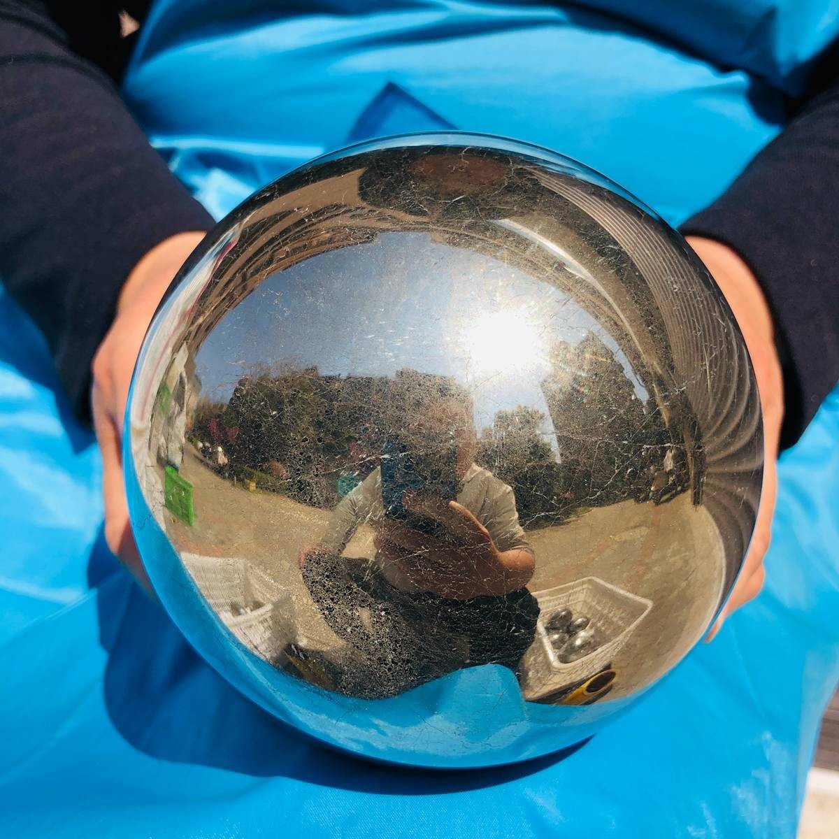 4580g Natural Beautiful Chalcopyrite ball Quartz Crystal Sphere Ball Heals 4266