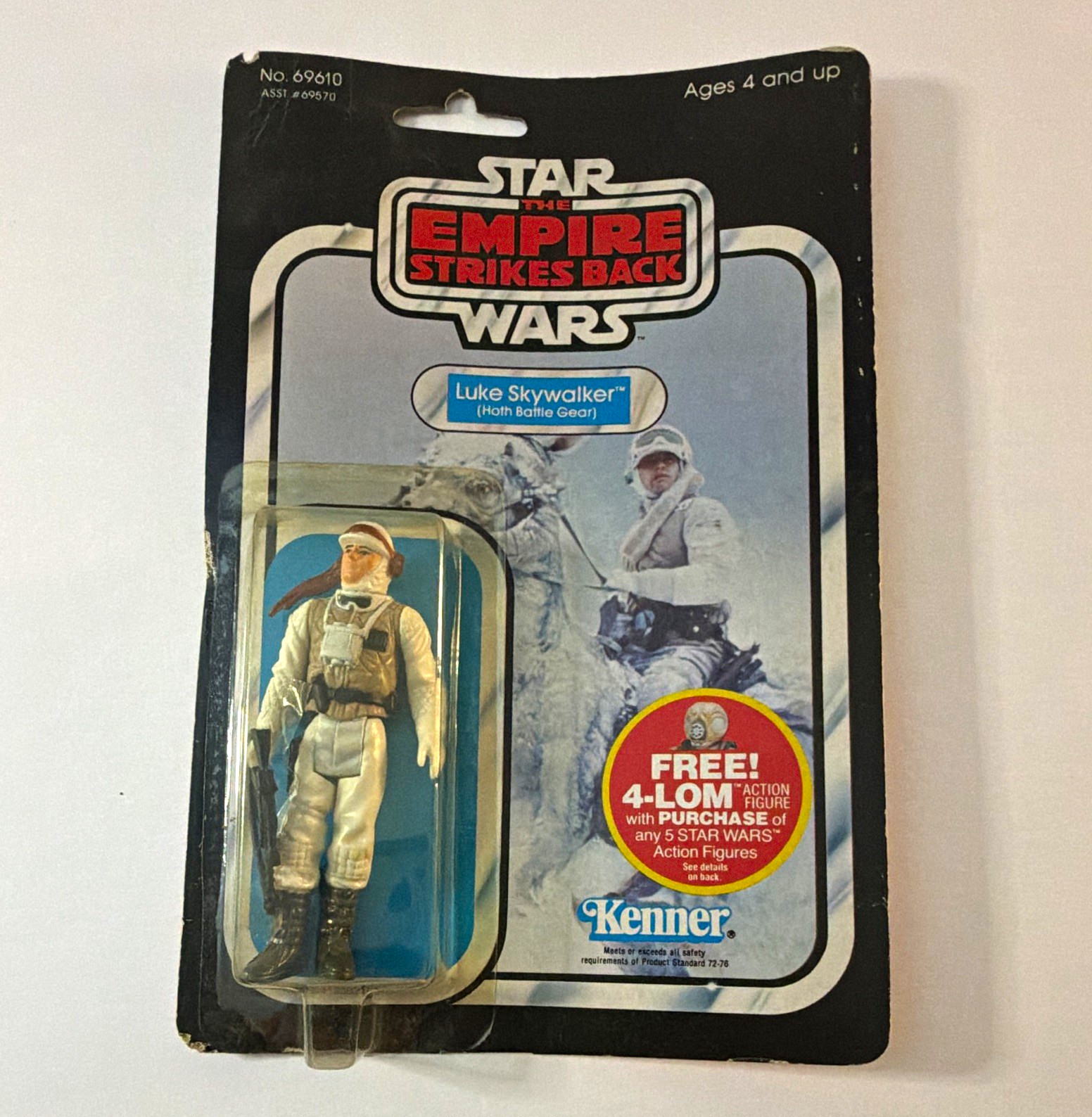 Vintage Kenner Star Wars ESB Luke Skywalker Hoth 47 Back 4-LOM MOC Sealed Vintage Kenner Star Wars ESB Luke Skywalker Hoth 47 Back 4-LOM MOC Sealed