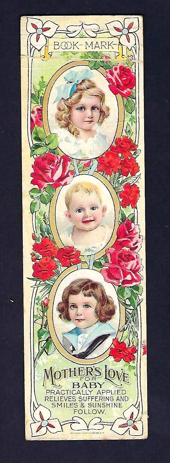 c1890's Trade/Advertising Book Marker, Hand Medicine Co., Remedies For Children c1890's Trade/Advertising Book Marker, Hand Medicine Co., Remedies For Children