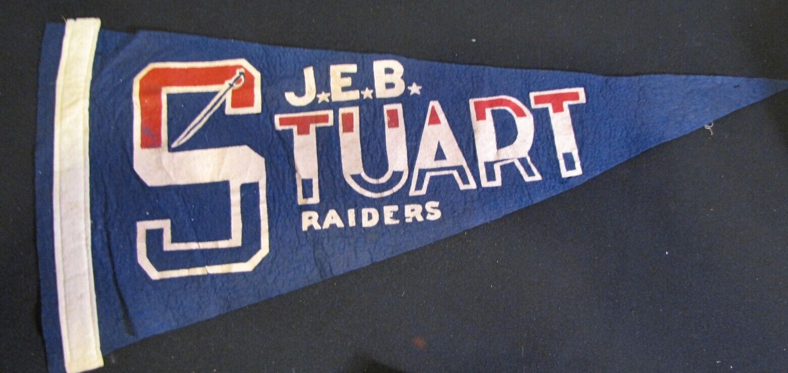 J.E.B. Stuart High School Raiders~vtg 60s  Pennant, Falls Church, VA~27\