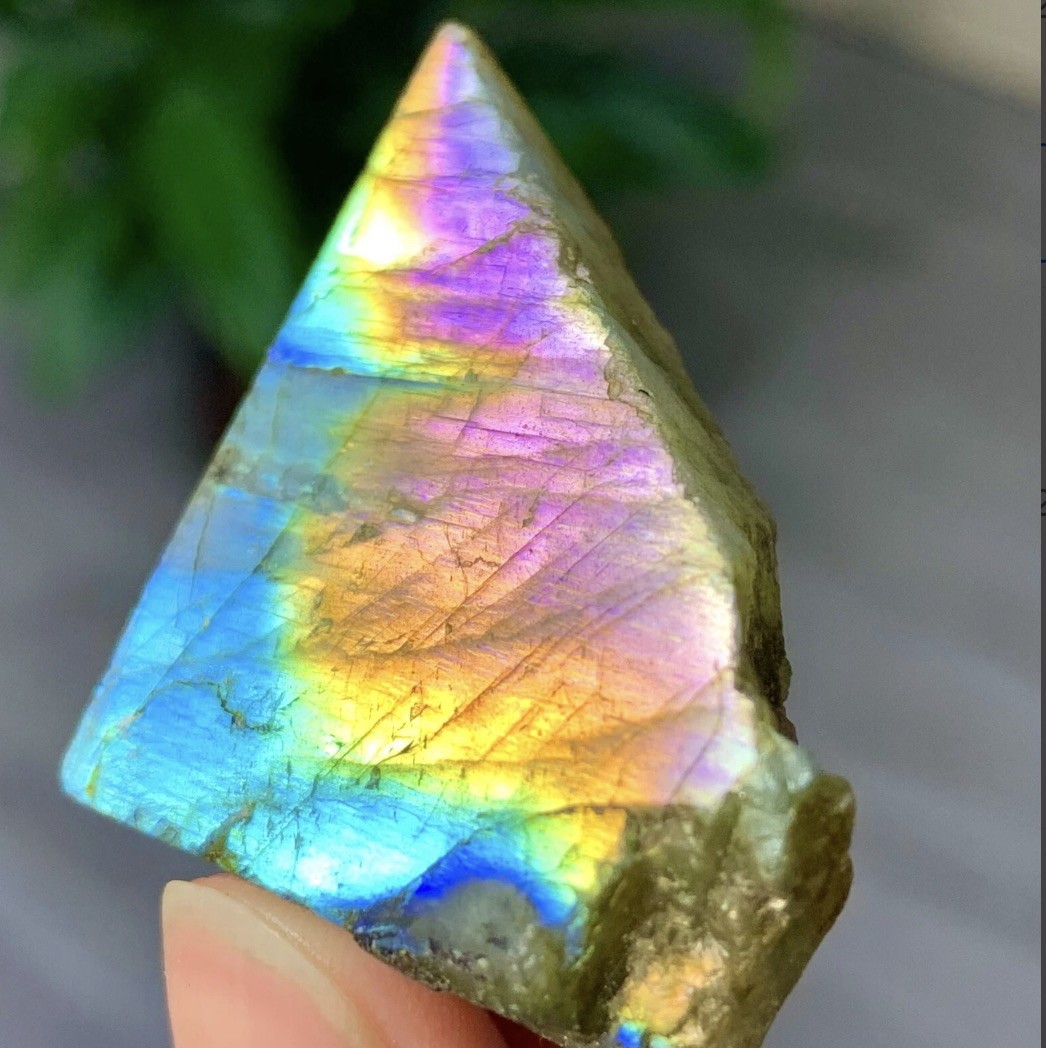 19G Natural Gorgeous Labradorite QuartzCrystal Stone Specimen Healing