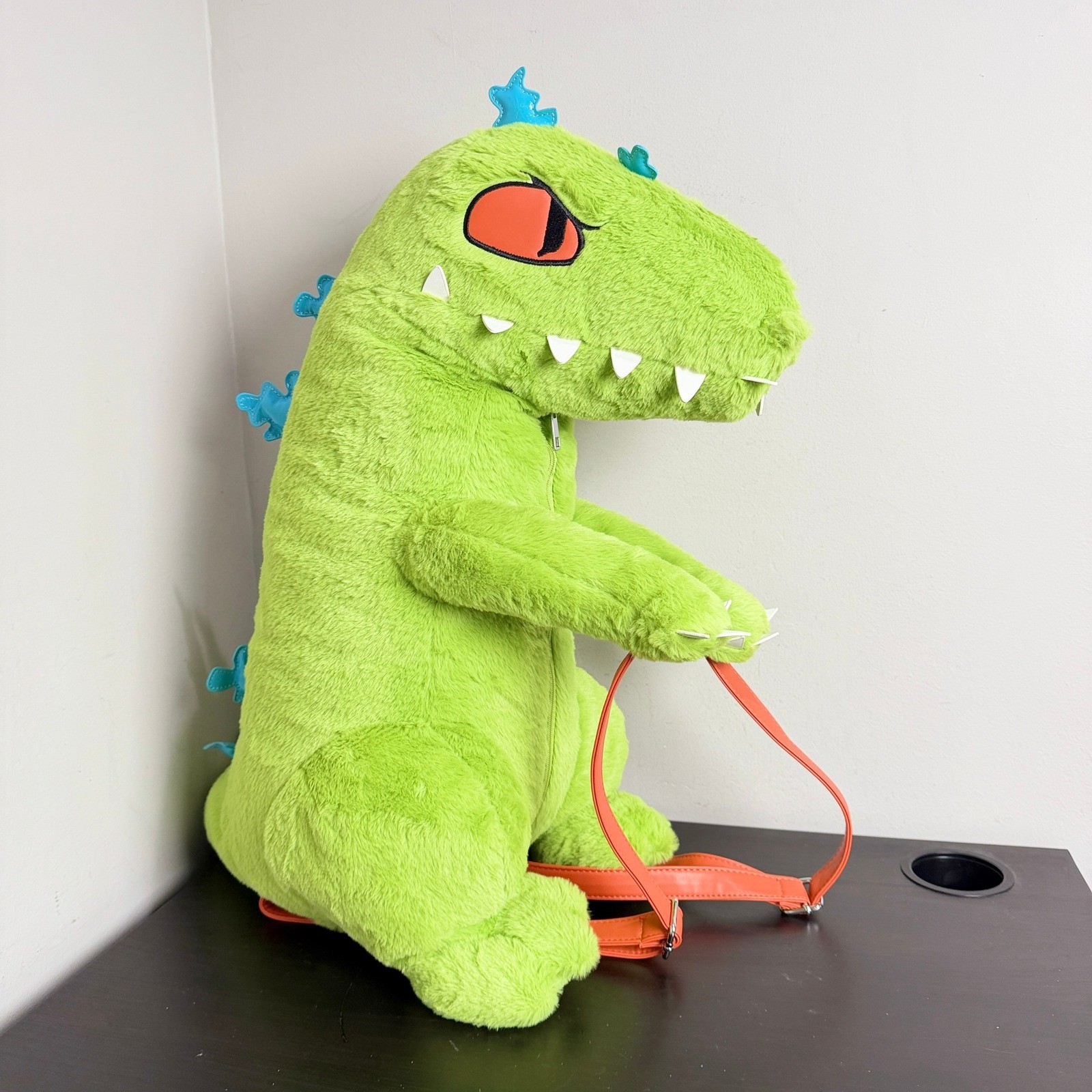 Nickelodeon Rugrats Reptar Plush Backpack Large Green Dinosaur Bag Retro RARE Nickelodeon Rugrats Reptar Plush Backpack Large Green Dinosaur Bag Retro RARE